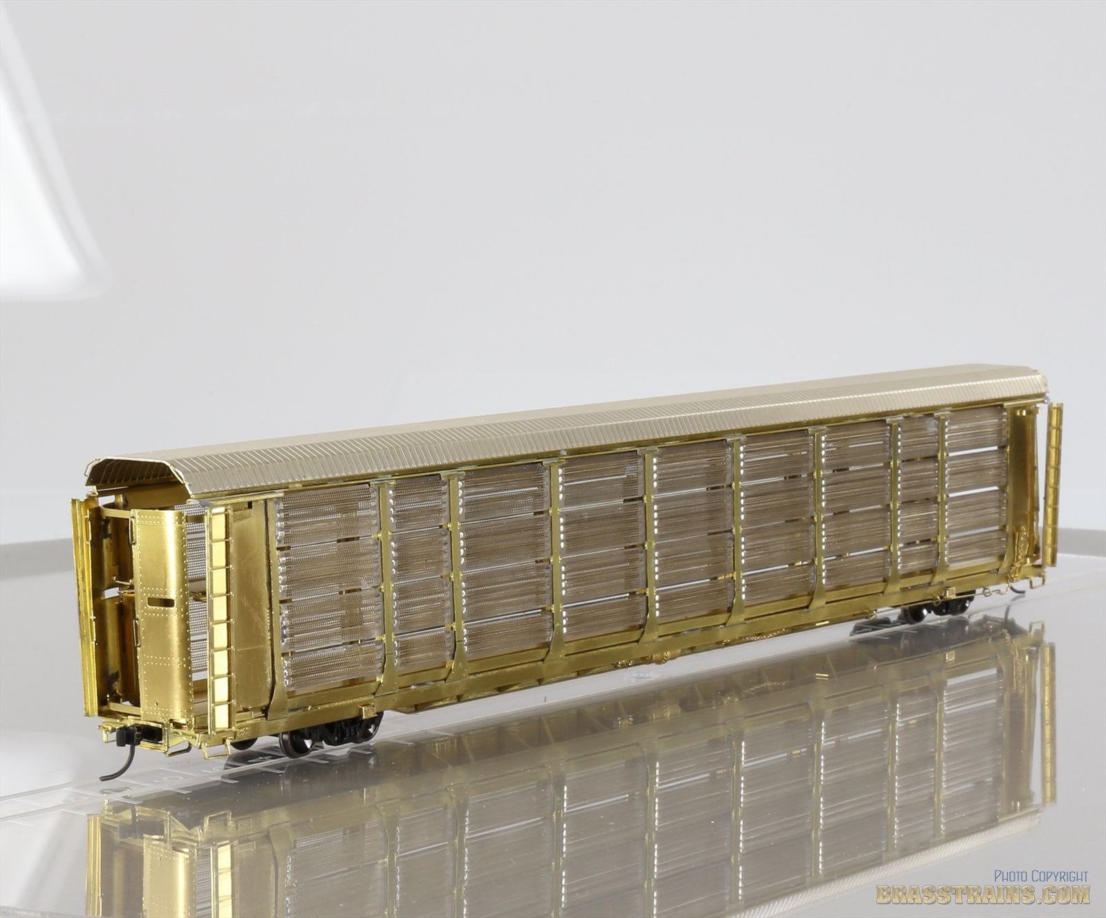 Ho Scale Bio Auto Rack HO Scale Brass Model Train - OMI 3120 Thrall Bi-Level Enclosed Auto ...