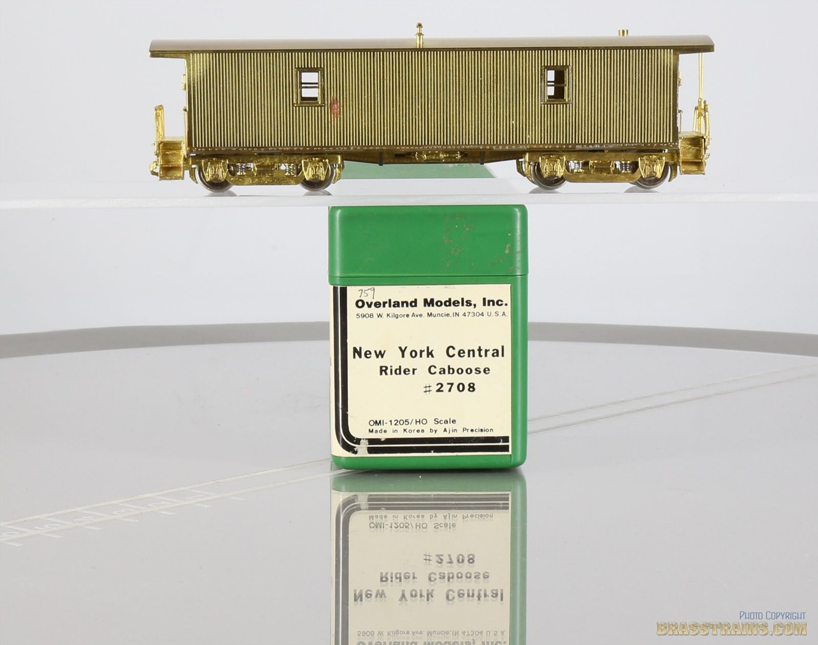 HO Brass Model - OMI 1205 CUSTOM NYC Rider Caboose #2708 - Unpainted