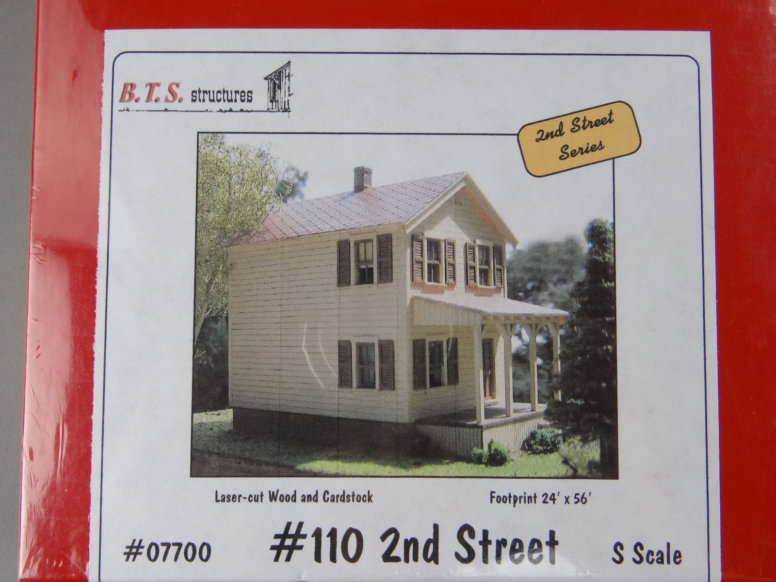 S Scale BTS Structures Craftsman Kit #07700 - 2-Story House #110 2nd Street