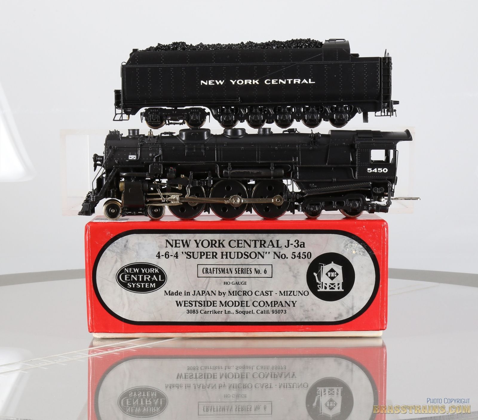 HO Brass Model Train - WMC NYC 4-6-4 J3a Super Hudson #5450