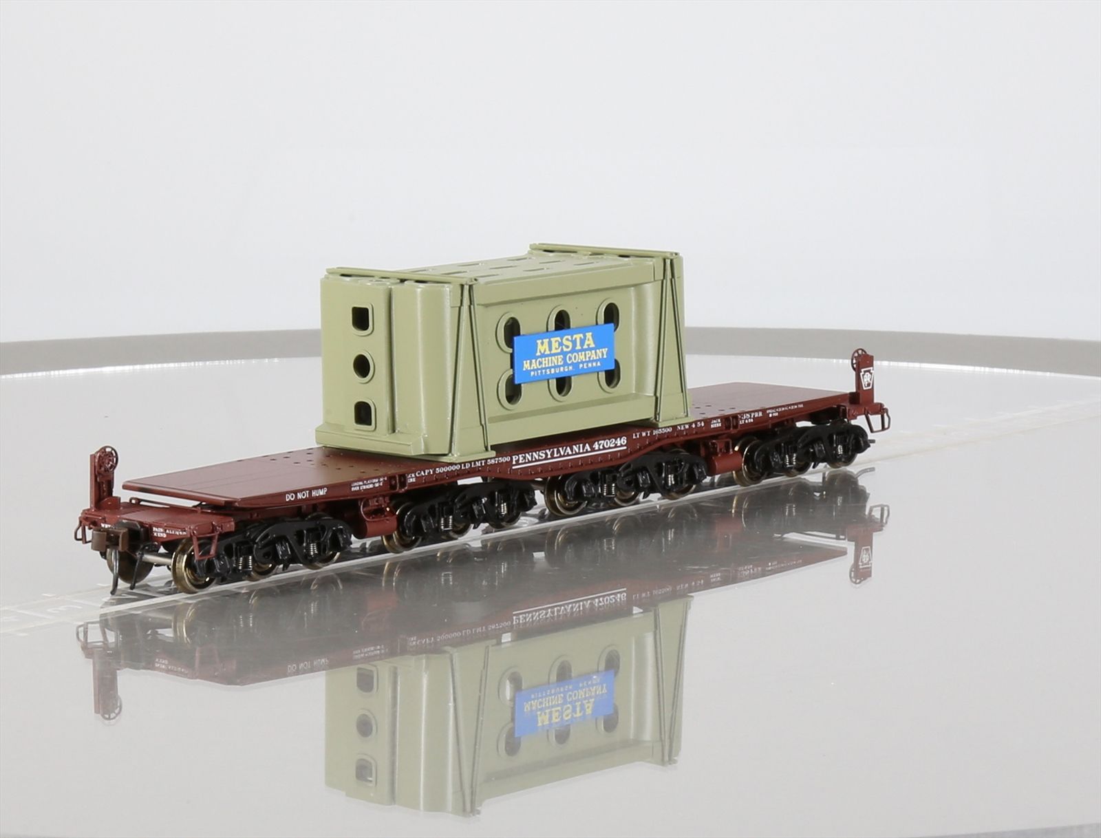 HO Brass Model Train - Rail Classics R-146 PRR F-38 Heavy Duty Flat Car ...