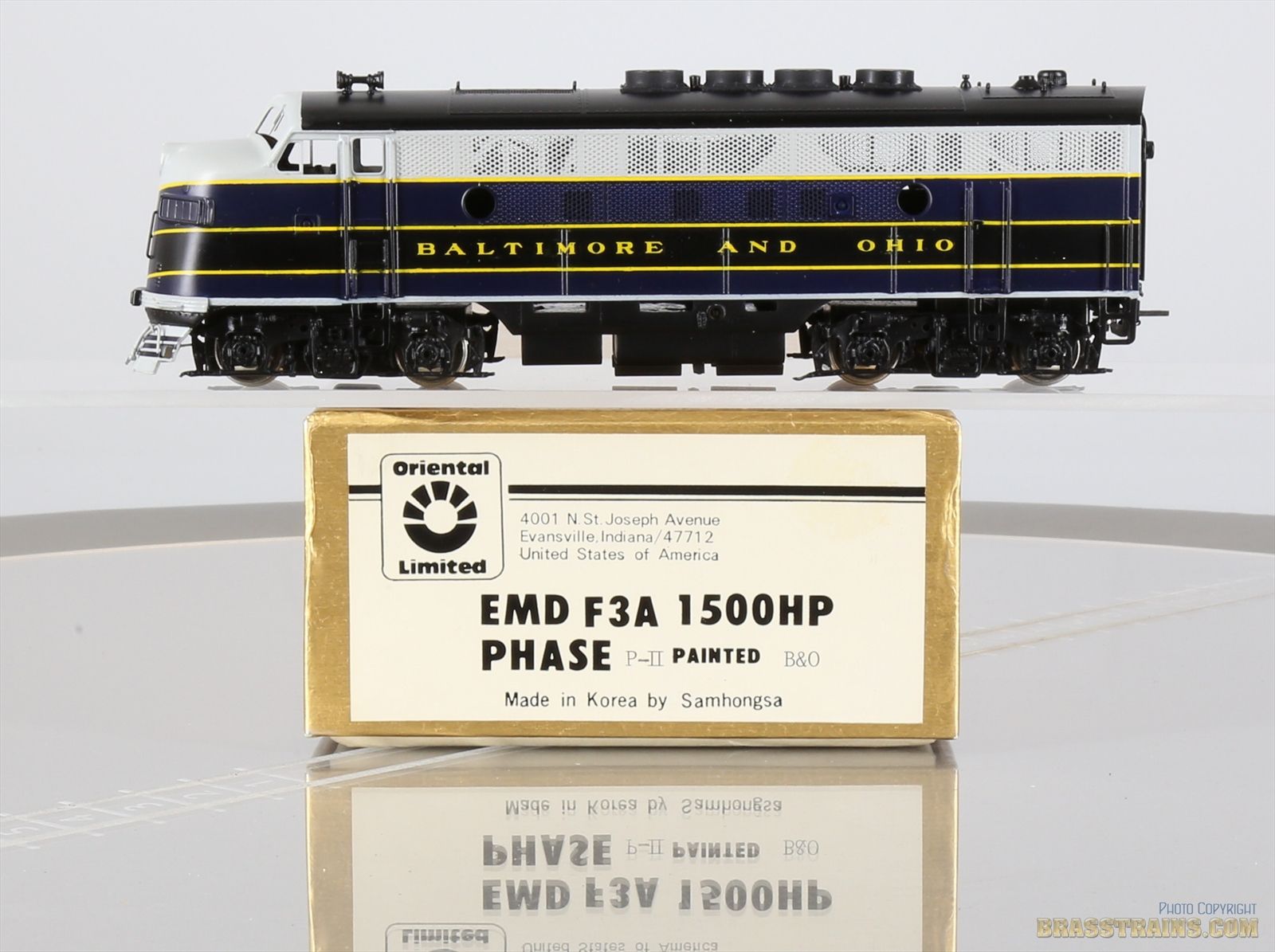 Oriental Limited HO Scale EMD F3A+B 1500HP Ph. 3 Unpainted