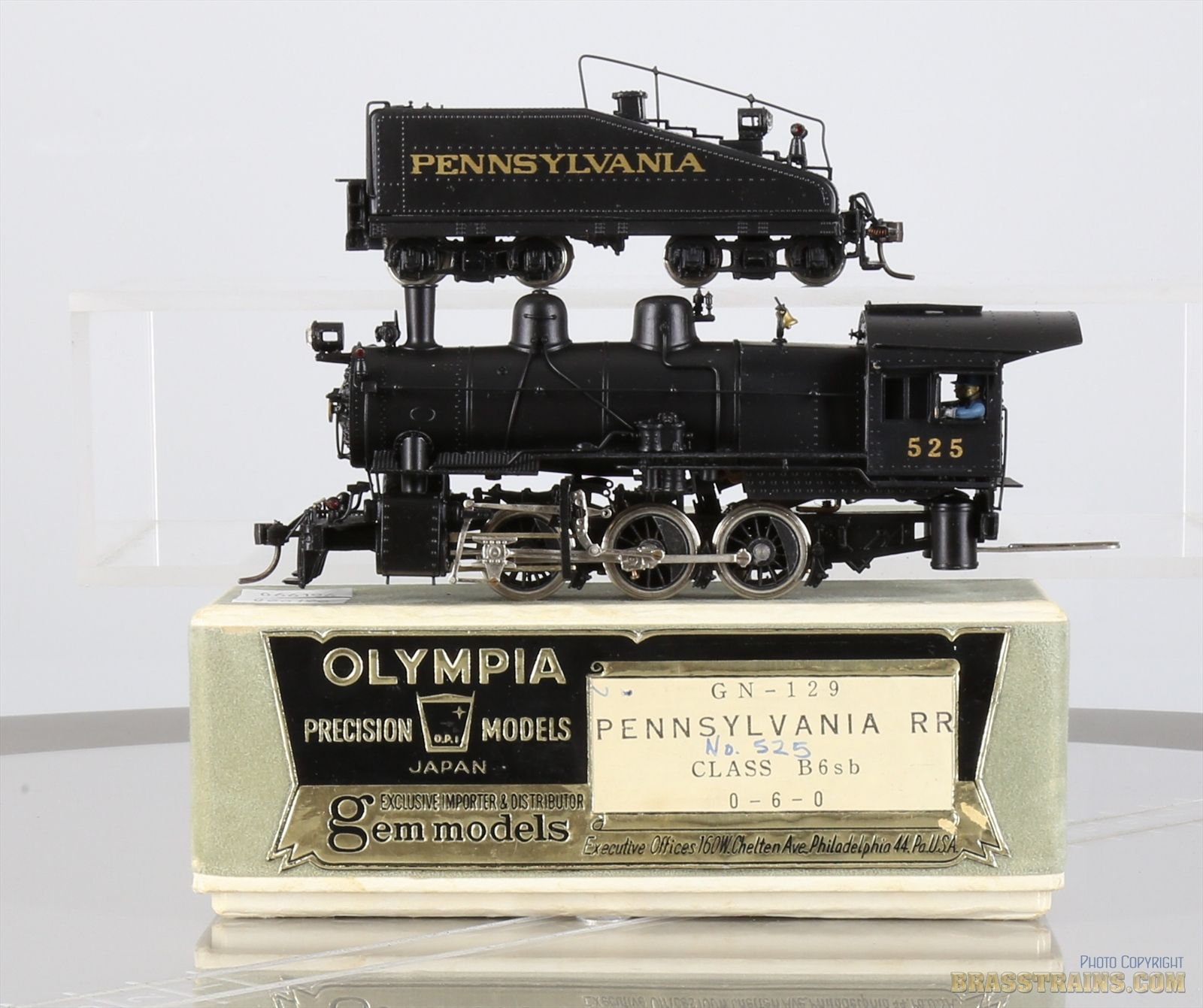 HO Brass Model Train - GEM Olympia PRR Pennsylvania 0-6-0