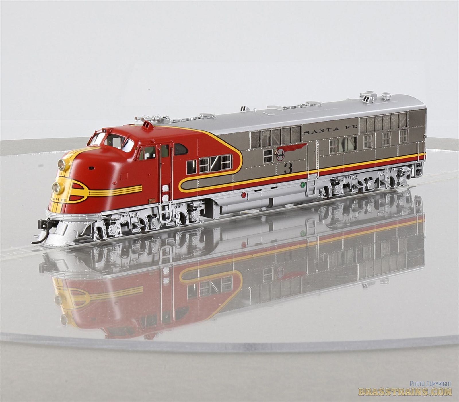 HO Brass Model Train - TCY Coach Yard 2003 ATSF Santa Fe EMC E-1a Diesel #3
