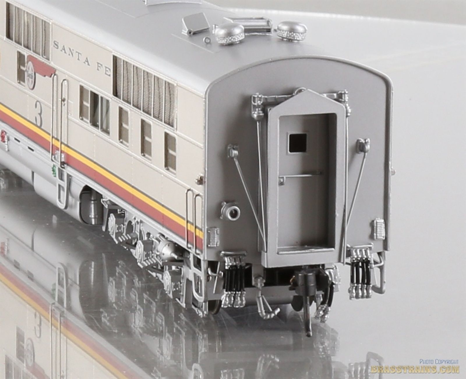 HO Brass Model Train - TCY Coach Yard 2003 ATSF Santa Fe EMC E-1a Diesel #3
