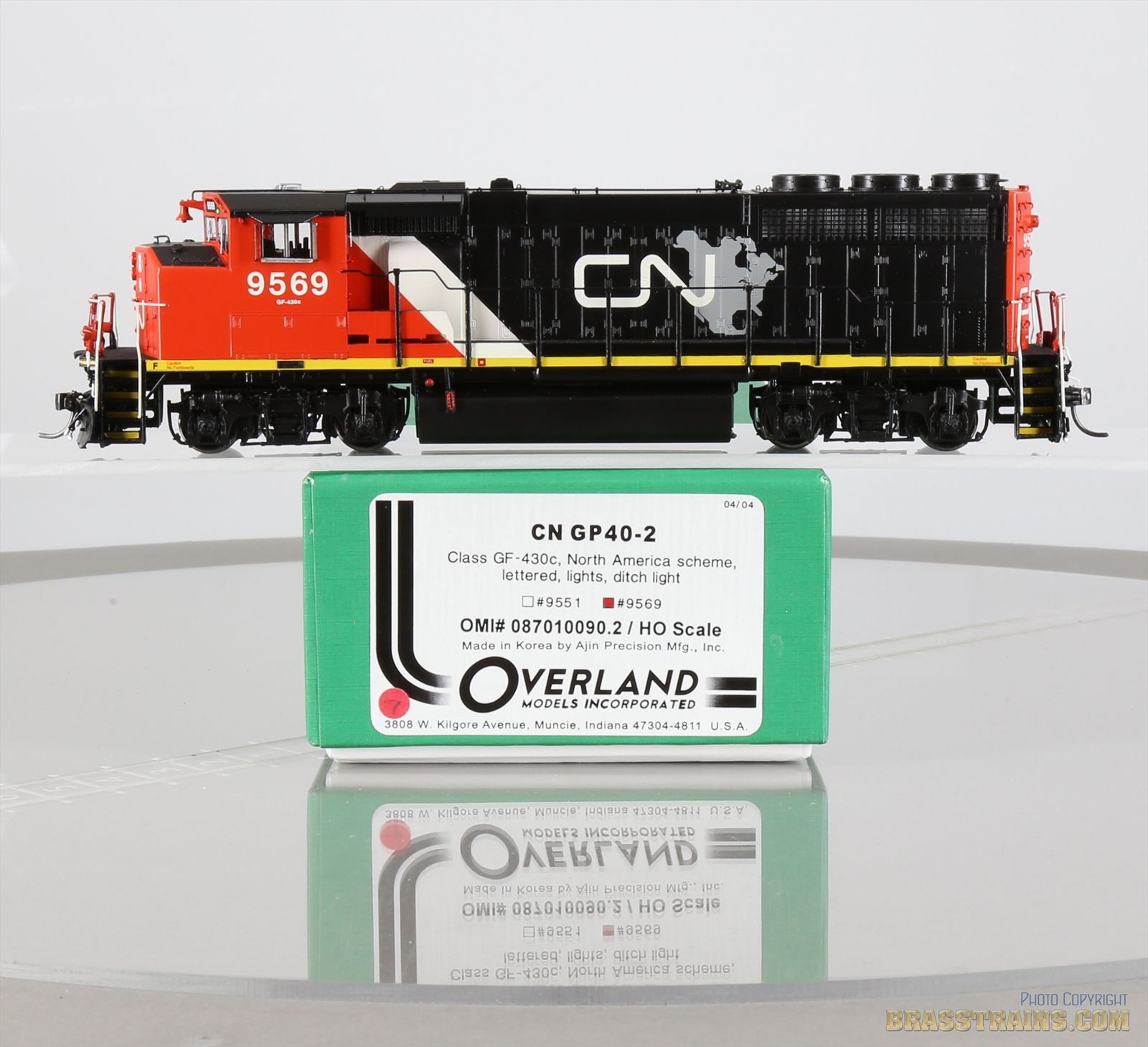 Overland Models INC OMI AJIN 6525.1 ATSF Santa Fe C44-9W