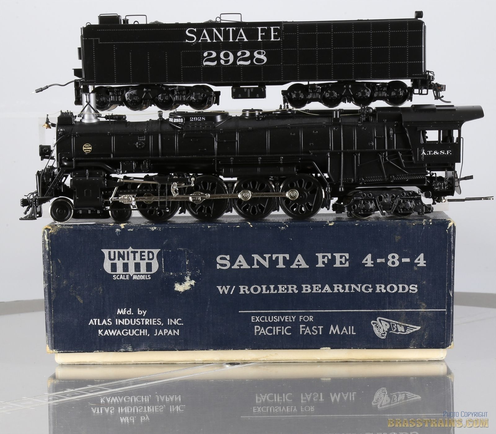 鉄道模型 UNITED SANTAFE 4-8-4 HO Scale Brass Model Train - PFM United 1981 Run AT&SF Santa
