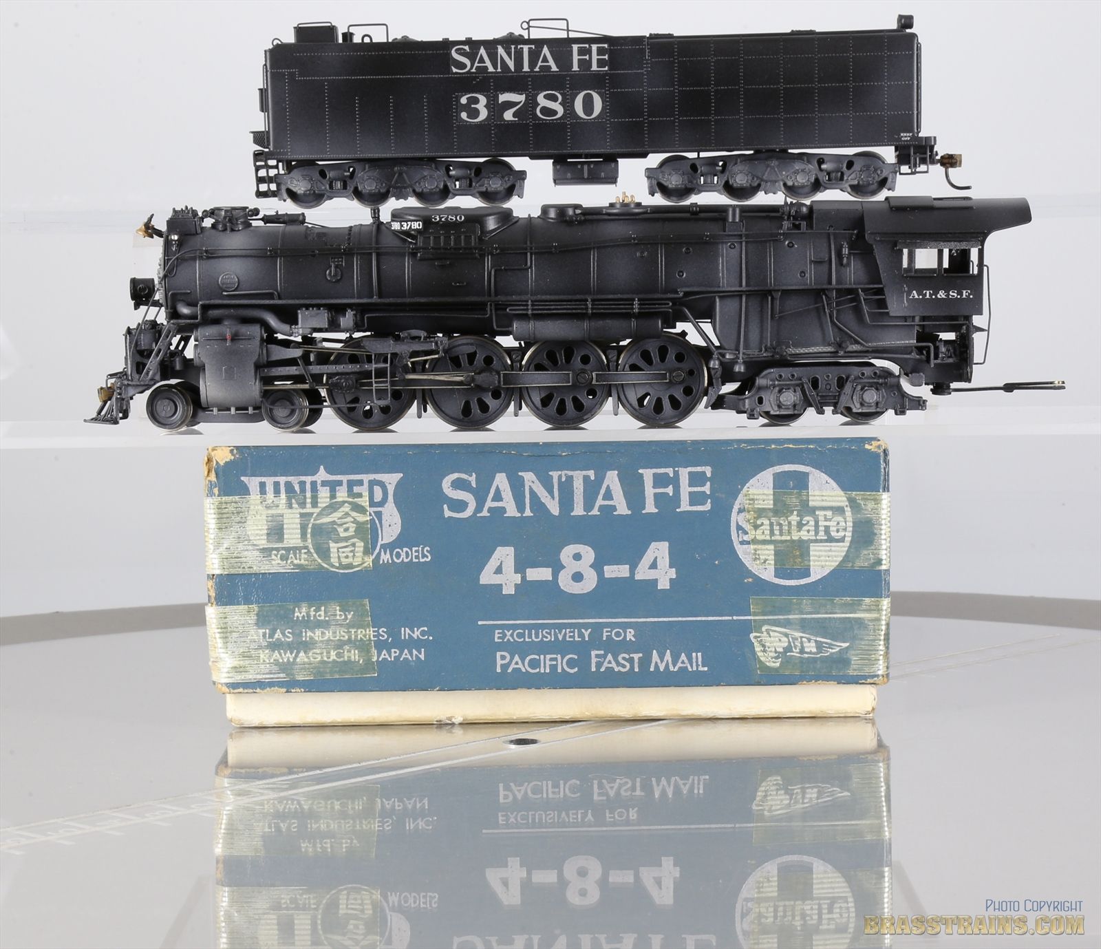 鉄道模型 UNITED SANTAFE 4-8-4 UNITED SCALE MODELS PFM SANTA FE AT&SF 4-8-4 LOCOMOTIVE 2926