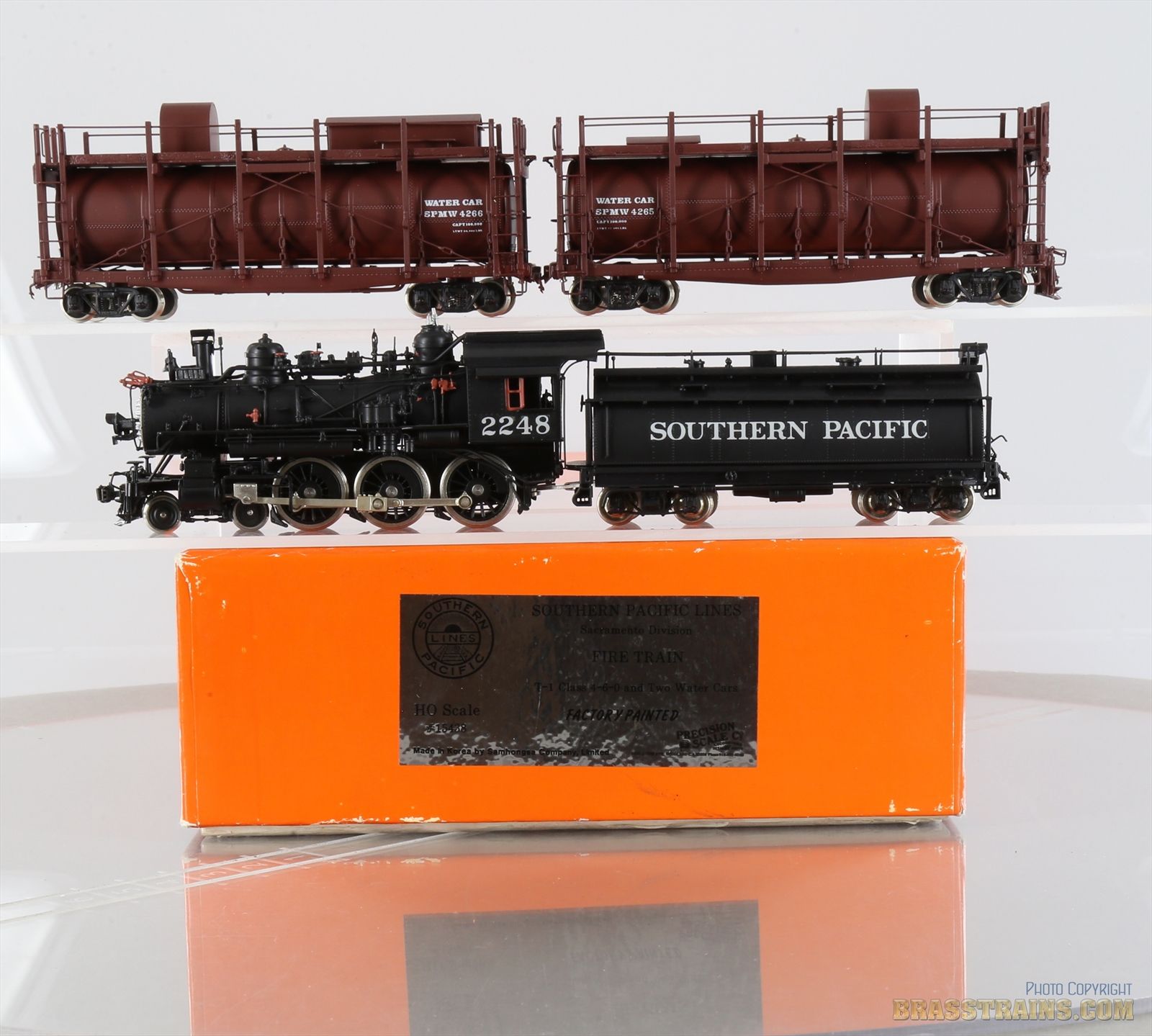 HO Brass Model Train - PSC 15438 SP Southern Pacific 4-6-0 T-1