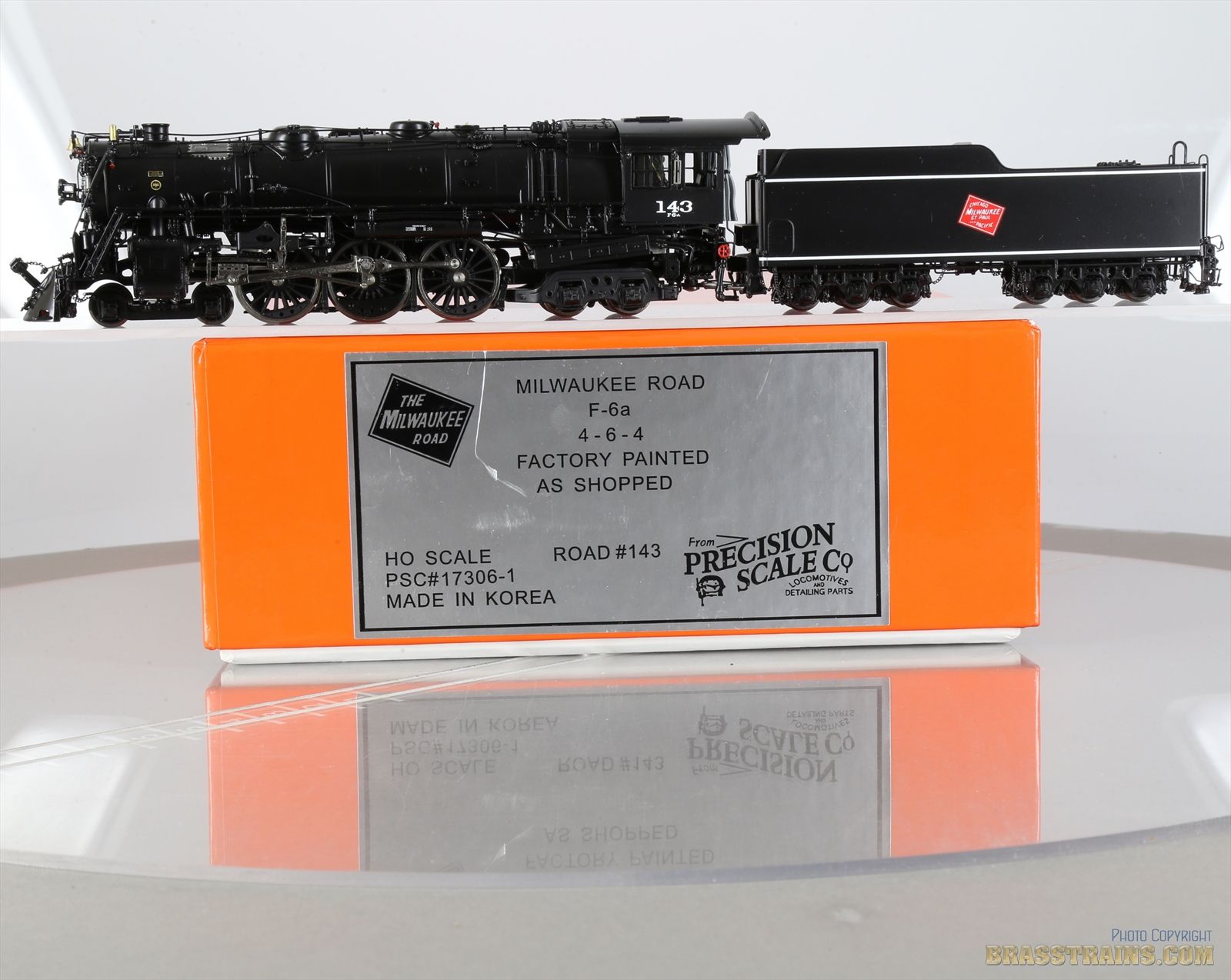 HO Brass Model Train - PSC 17306-1 Precision Scale Milwaukee 4-6-4