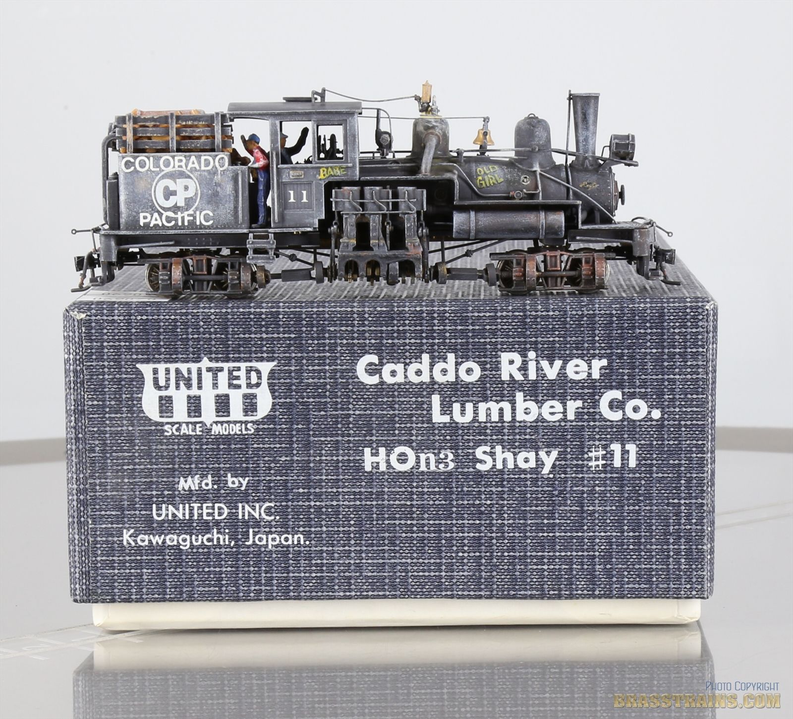 HOn3 Brass Model Train - PFM United Caddo River Lumber 2-Truck