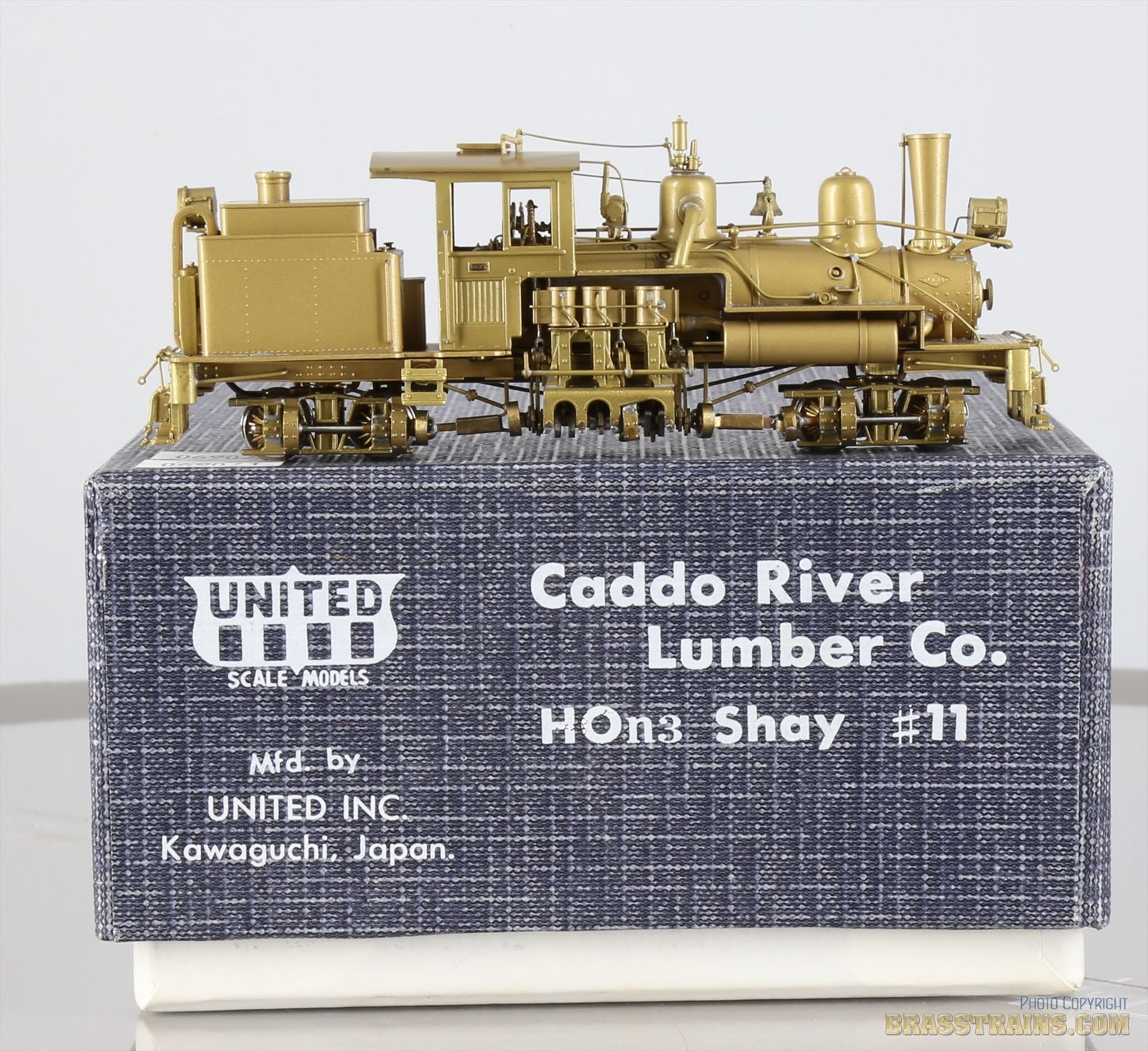HOn3 Brass Model Train - PFM United Caddo River Lumber 2-Truck