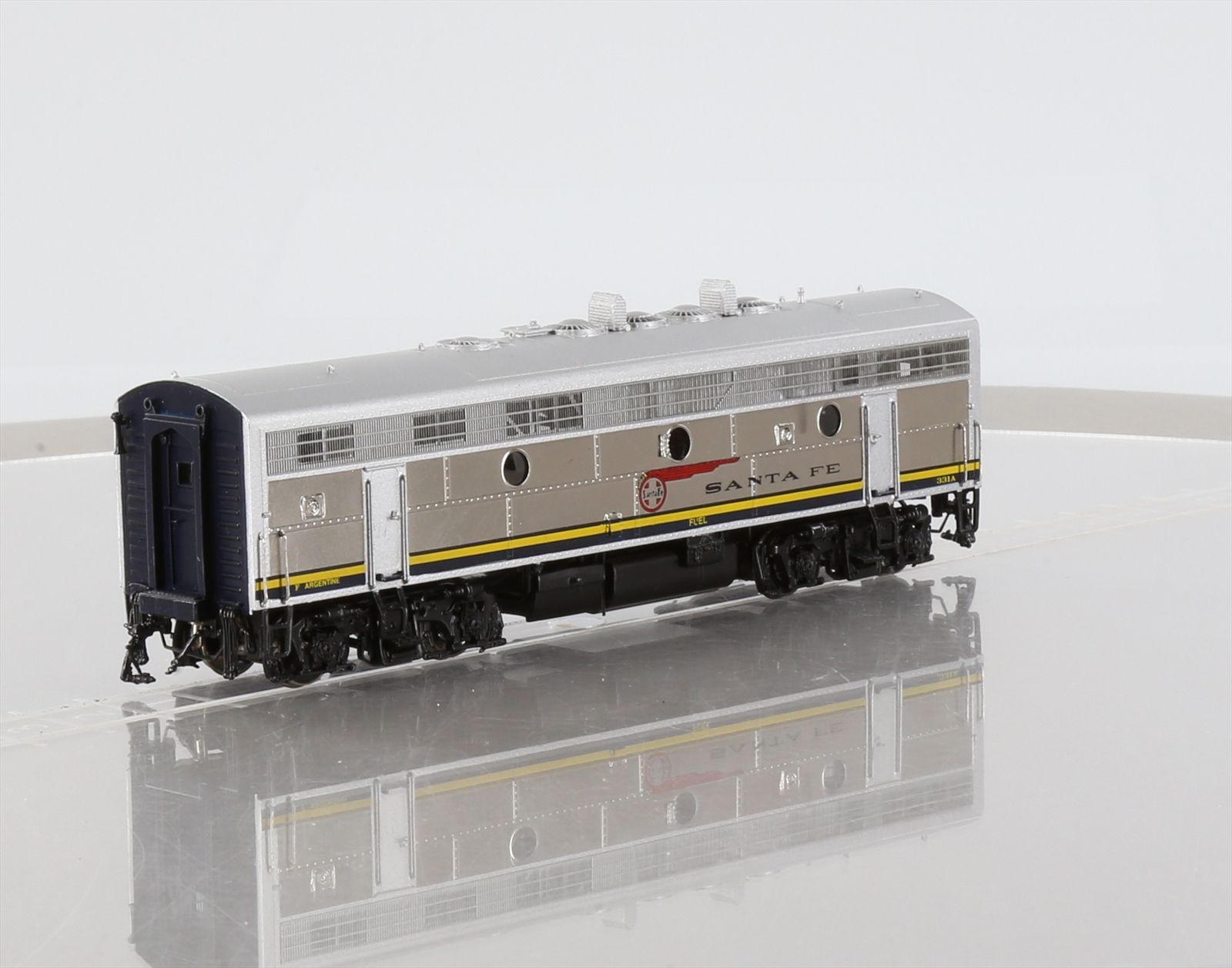 HO Brass Model Train - OMI 6498.3 ATSF Santa Fe F7 A-B #327 Diesel Set ...