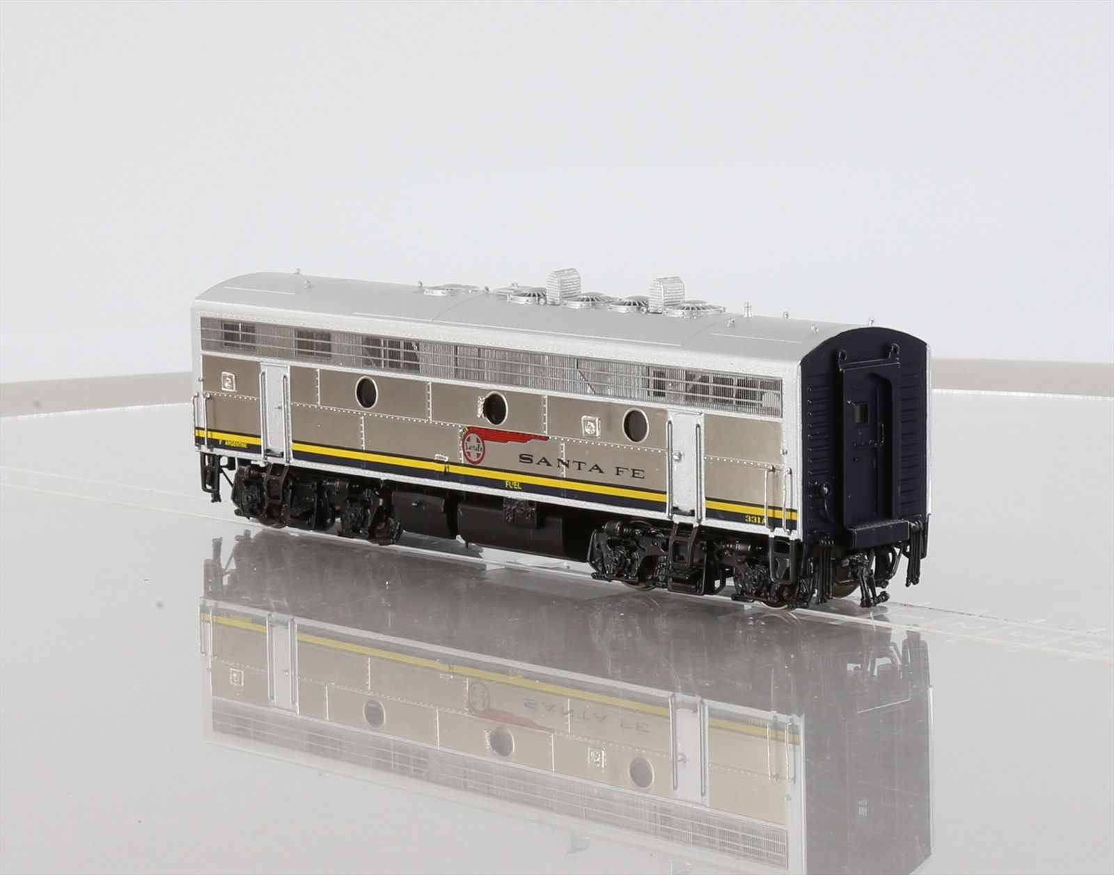 HO Brass Model Train - OMI 6498.3 ATSF Santa Fe F7 A-B #327 Diesel Set ...