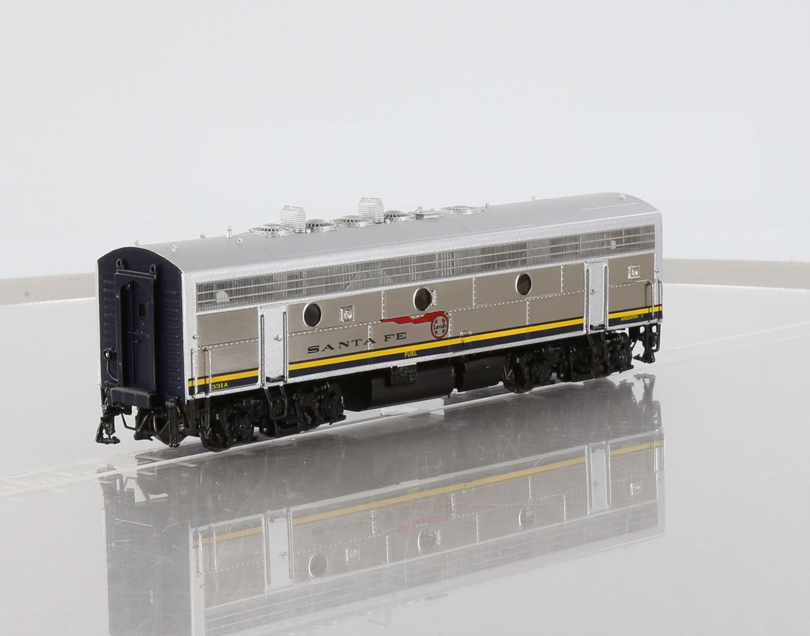 HO Brass Model Train - OMI 6498.3 ATSF Santa Fe F7 A-B #327 Diesel Set ...