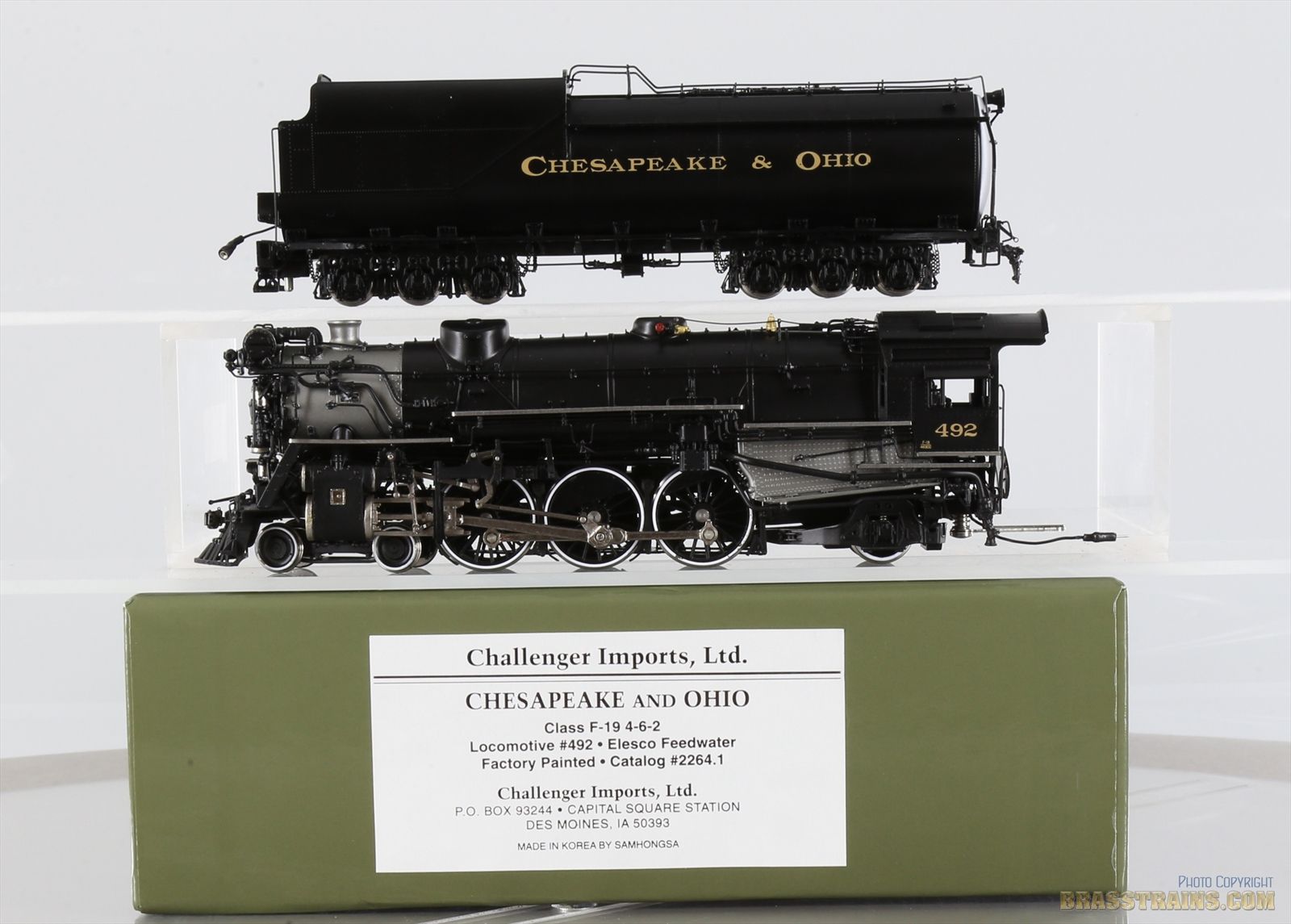 天賞堂 901 Locomotive Challenger Brass HO Brass Model Train - Northern Pacific Z-8 Challenger 4-6-6
