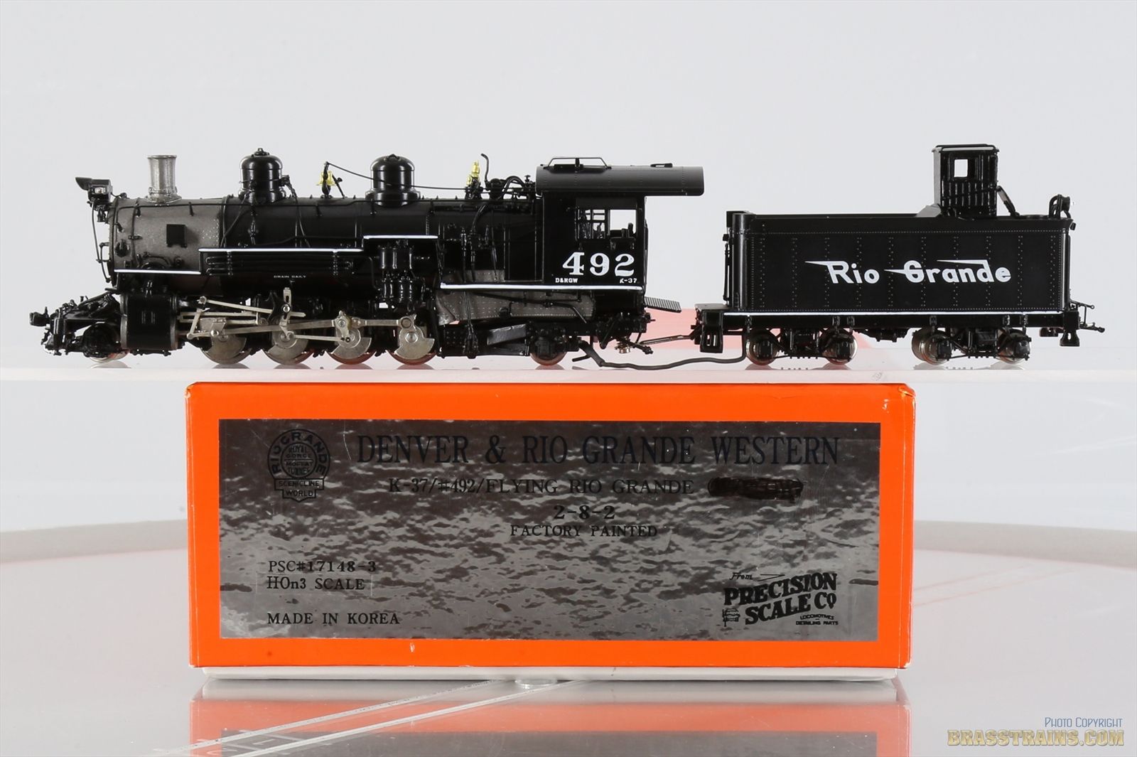HOn3 Brass Model Train - PSC 17148-3 D&RGW Rio Grande 2