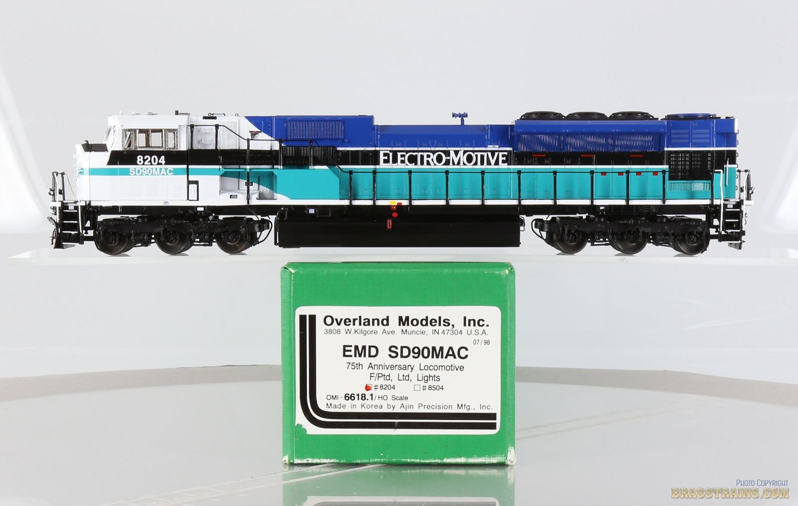 HO Brass Model - OMI 6618.1 EMD SD90MAC Electro-Motive #8204 - F/P