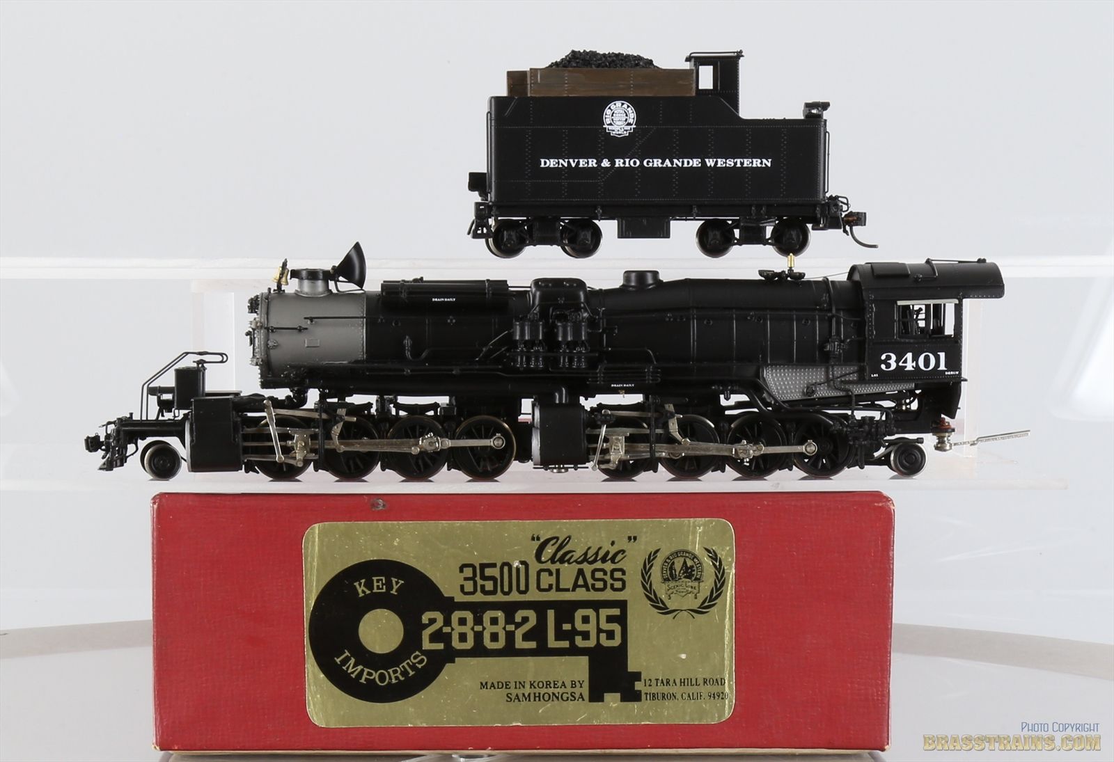 本体のみ HO Key Imports D&RGW L-95 Green boiler F/P（Shop By Road