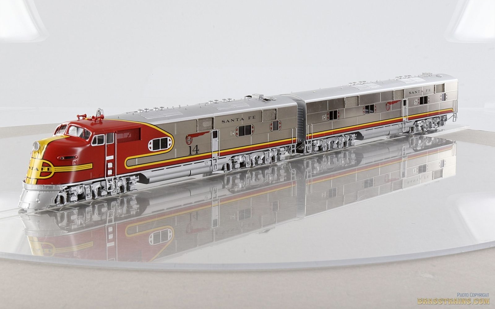 HO Brass Model Train - CIL 2183.1 ATSF Santa Fe EMD E6 E6A E6B Diesel ...