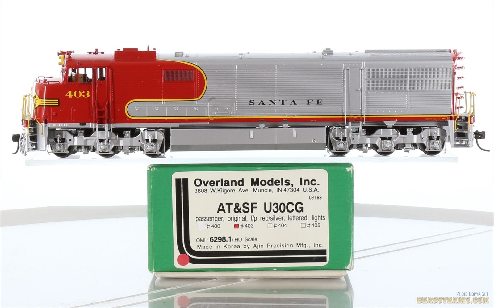 HO Brass Model - OMI 6298.1 Overland AT&SF Santa Fe U30CG