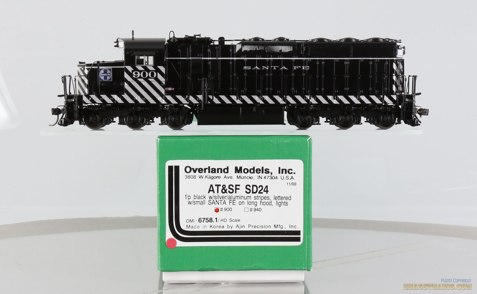 HO Brass Model - OMI 6758.1 ATSF Santa Fe EMD SD24 Diesel #900 - Small ...