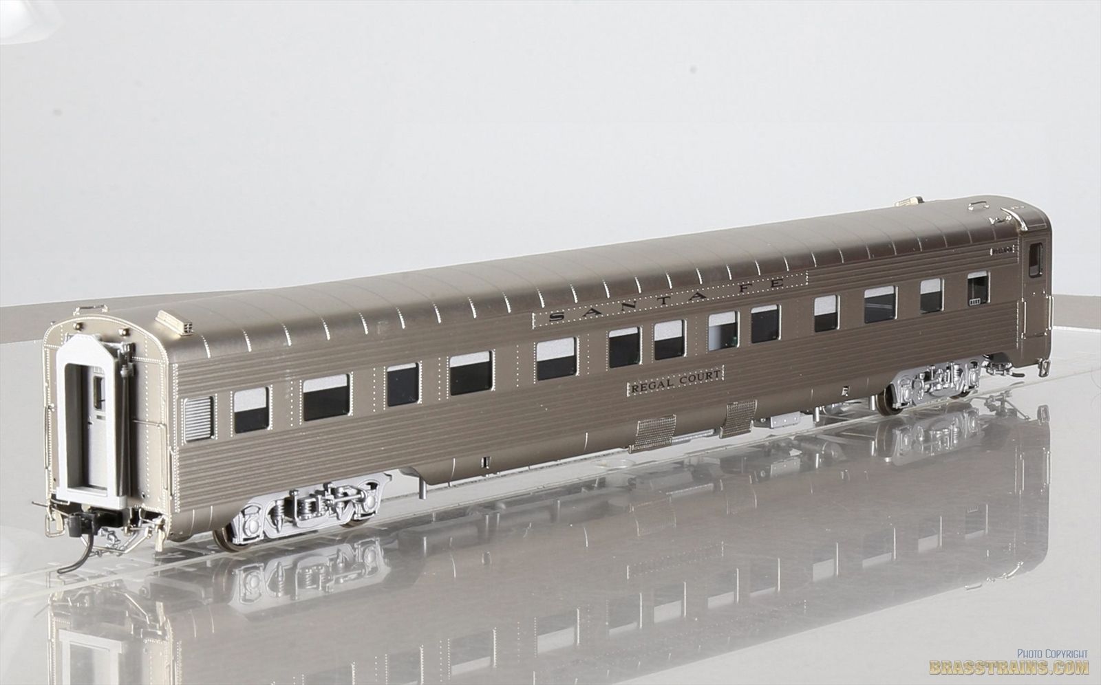 HO Brass Model Train TCY 1225.2 Coach Yard ATSF Santa Fe 4-4-2 Sleeper ...