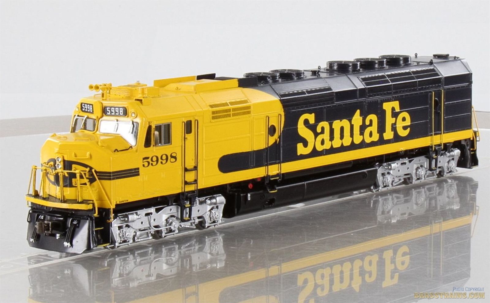 HO Brass Model Train - OMI 5673.1 Overland ATSF Santa Fe FP45 Diesel ...