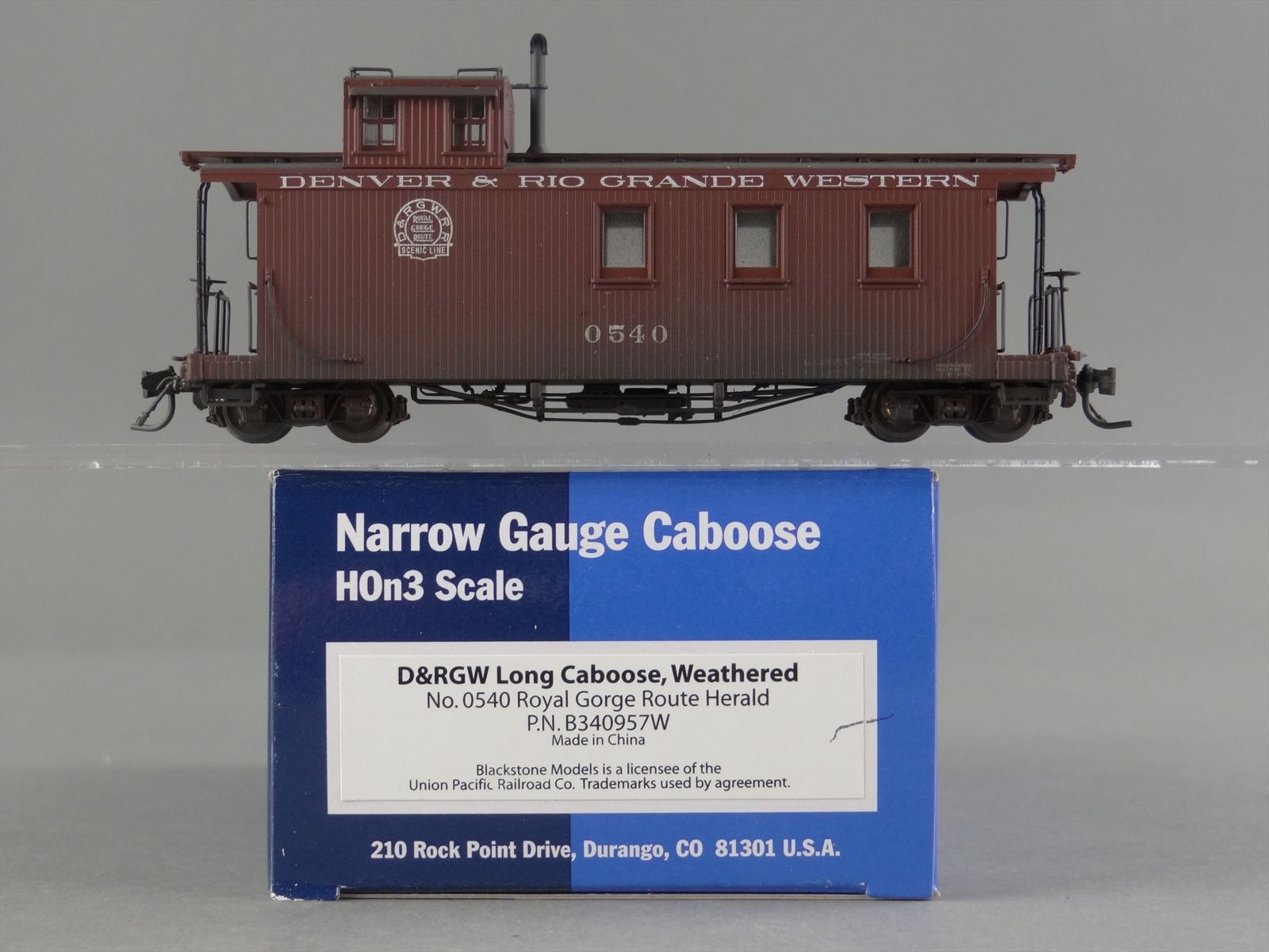 HOn3 Scale Model Train Car - Blackstone PN B340957W D&