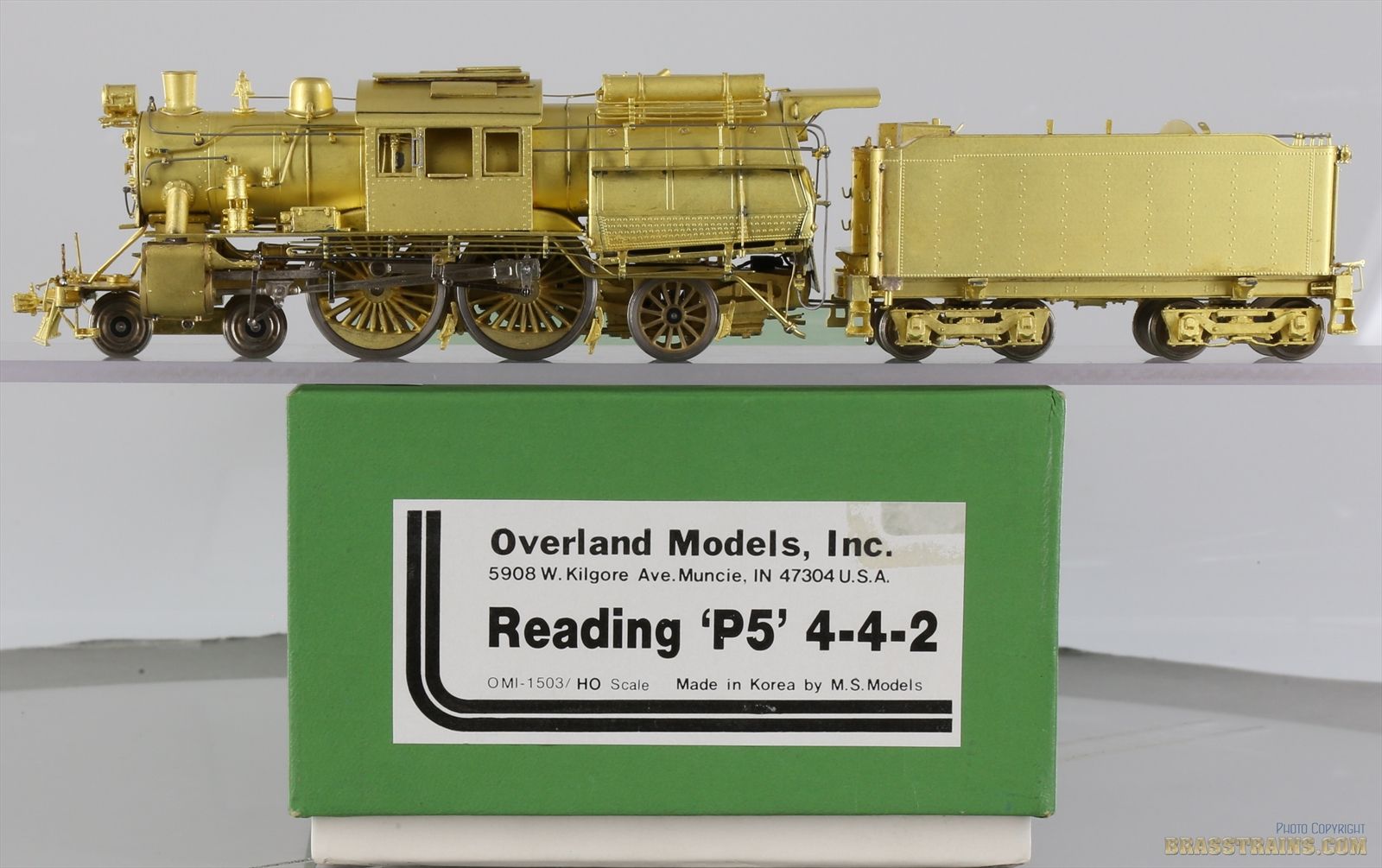 HO Brass Model OMI 1503 Overland Reading P5 442 Camelback Unpainted