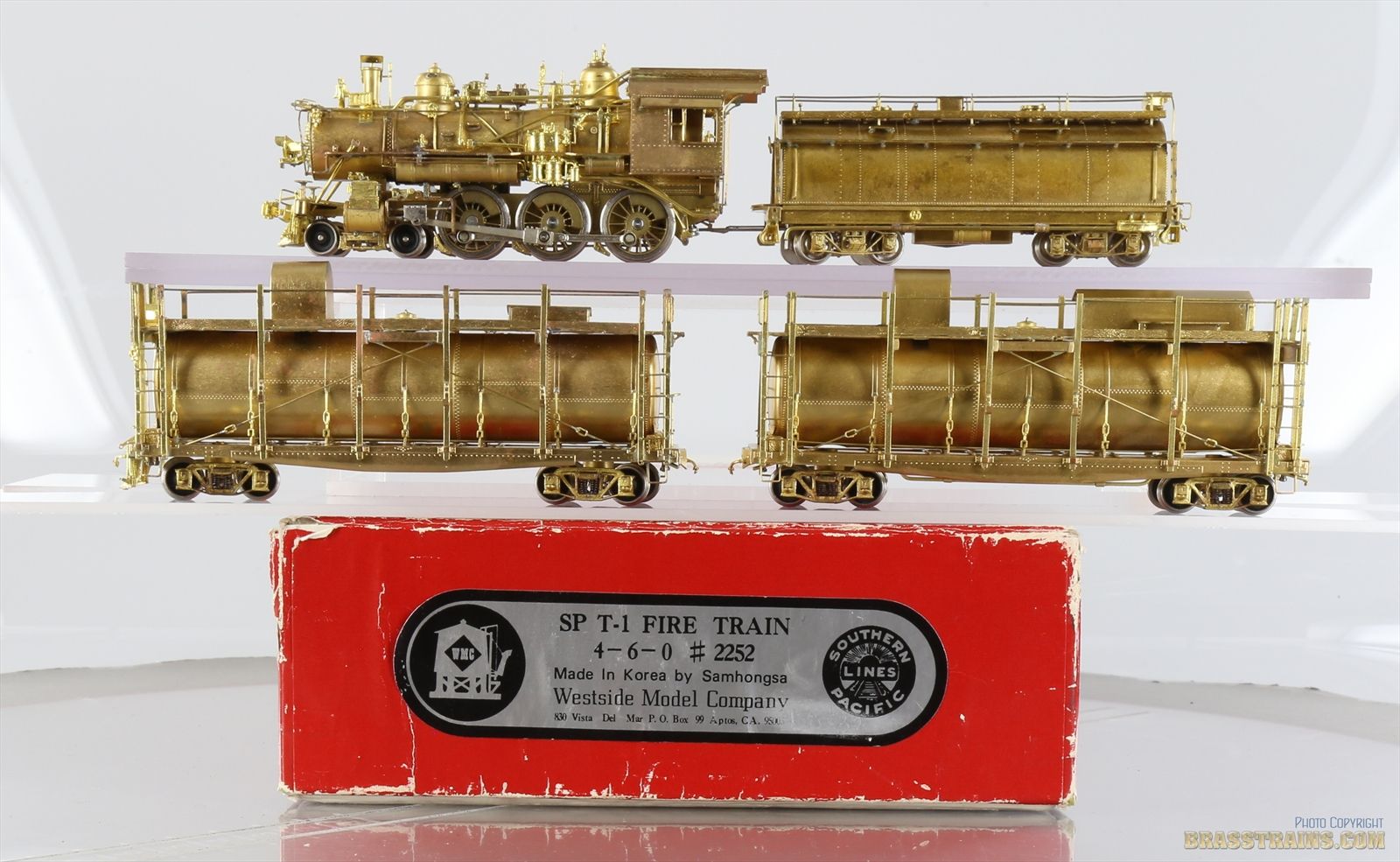 HO Brass Model - Westside WMC SP Southern Pacific 4-6-0 T-1 Fire