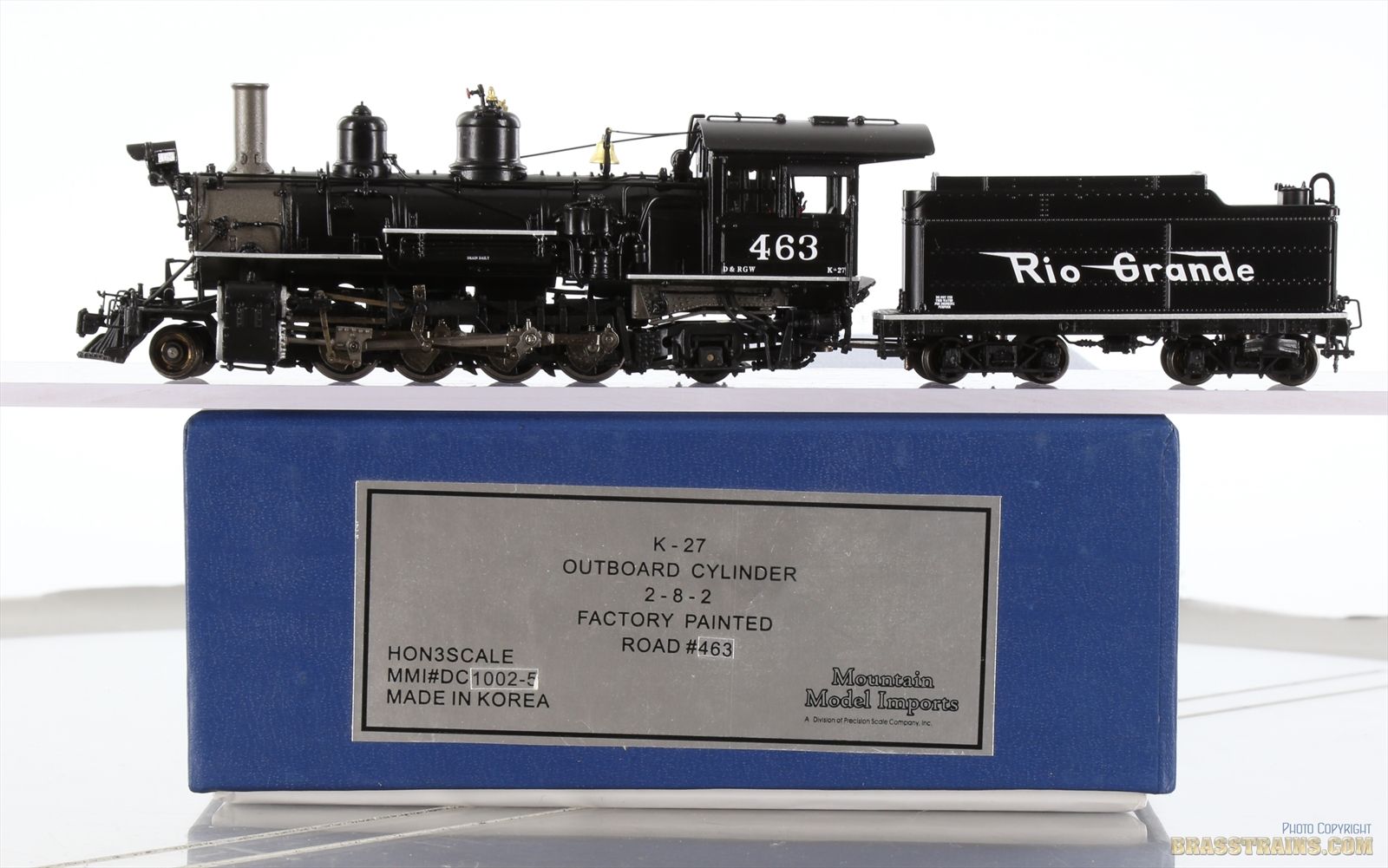 HOn3 Brass Model - PSC / MMI DC1002-5 D&RGW Rio Grande K-27
