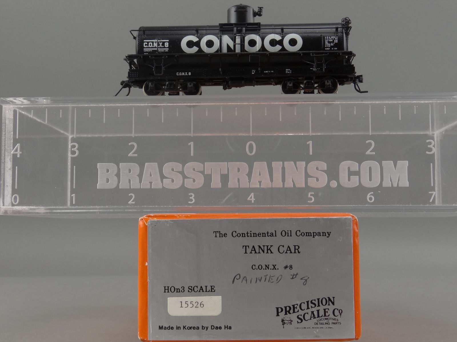 HOn3 Brass Model - PSC 15526 CONOCO CONX #8 Tank Car - Custom