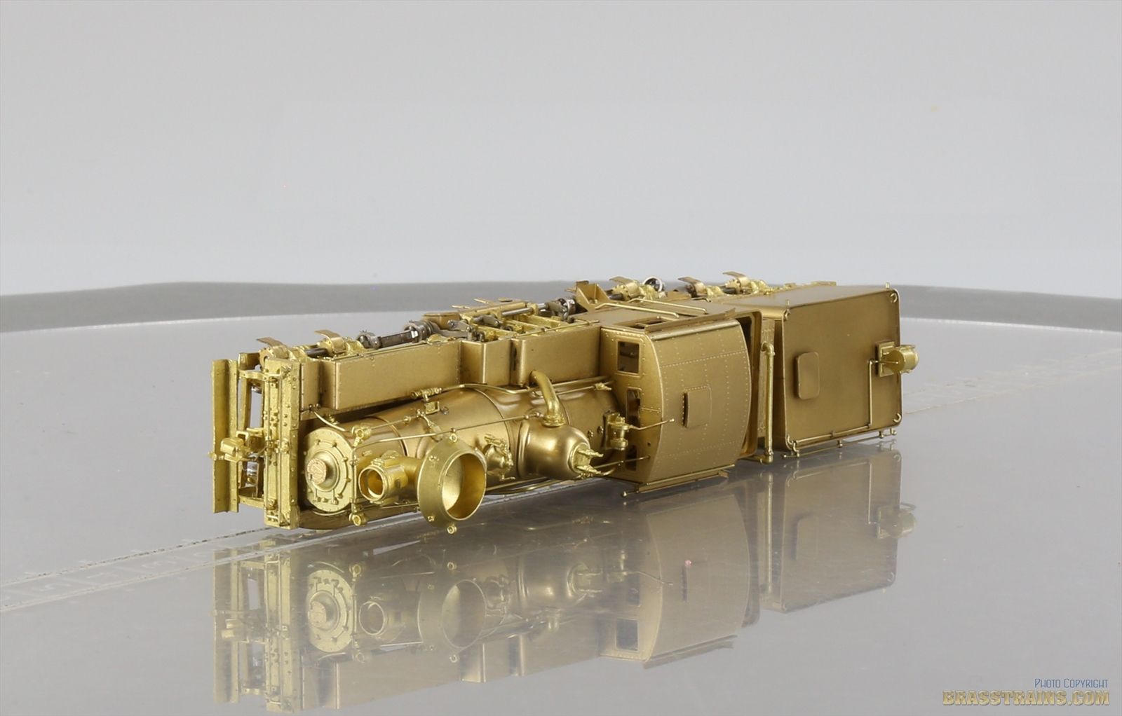 HO Brass Model - Key Cass Scenic Railway #4 - Unpainted Three Truck Shay