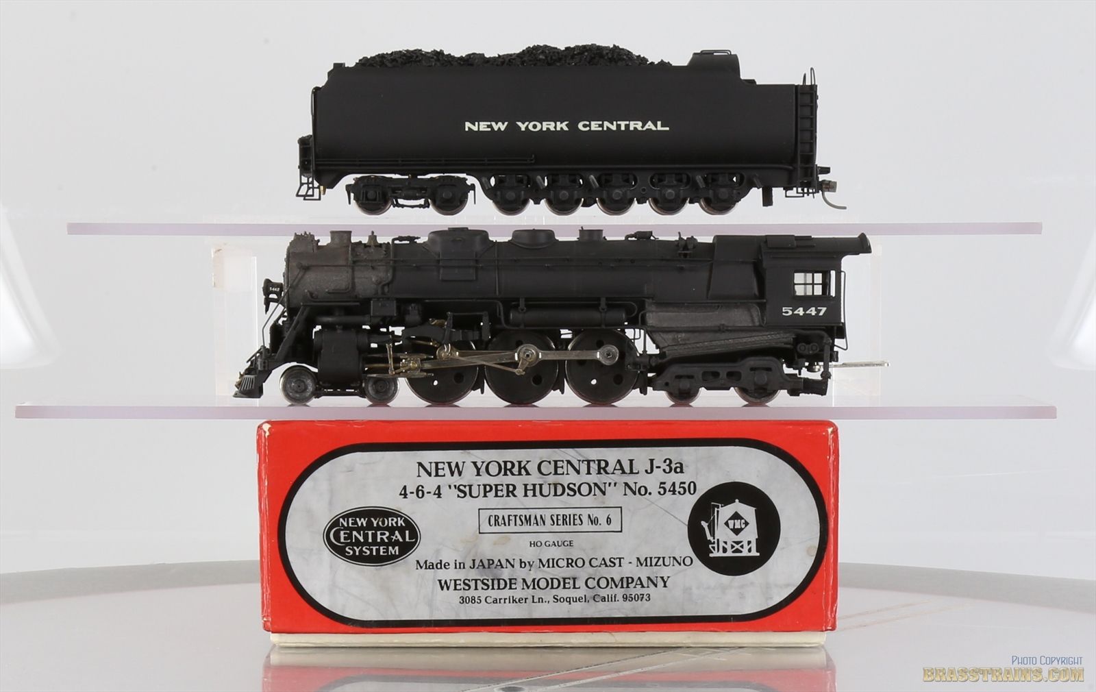 HO Brass Model - WMC NYC 4-6-4 J3a Super Hudson #5447 - Craftsman