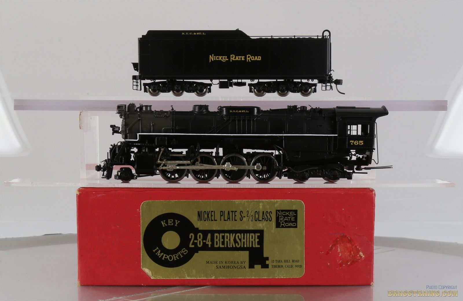 HO Brass Model - KEY NKP Nickel Plate 2-8-4 S-2/3 Berkshire #765