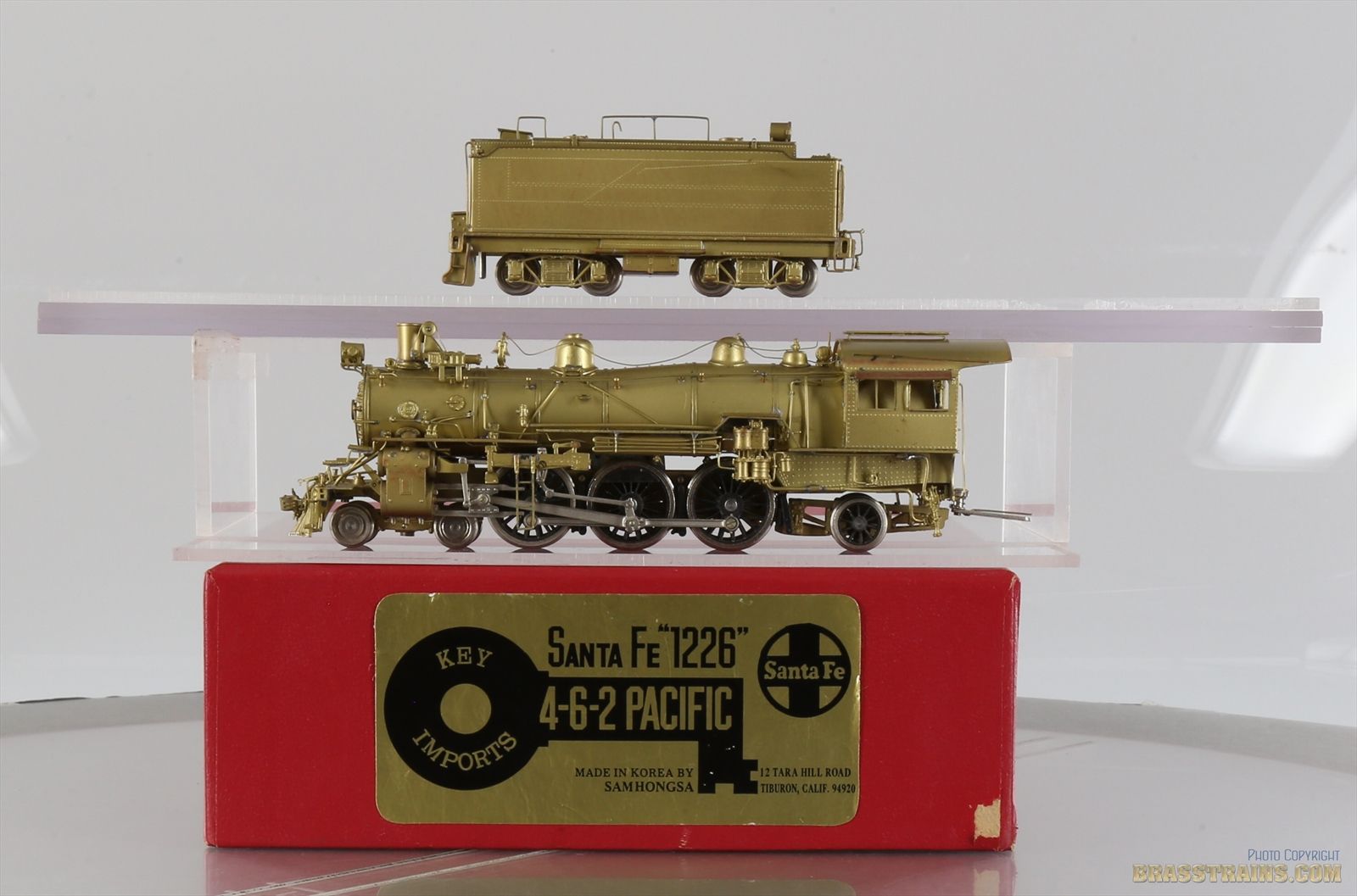 HO Brass Model Train - Key Imports Samhongsa ATSF Santa Fe 4-6-2 ...