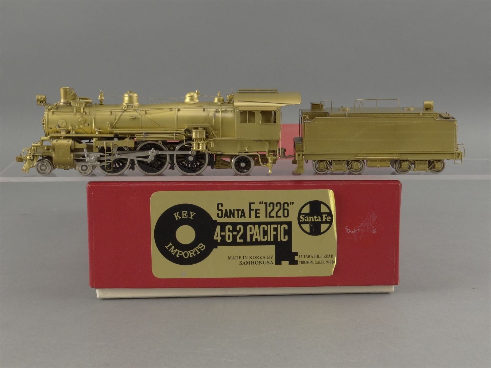 HO Brass Model Train - Key Imports Samhongsa ATSF Santa Fe 4-6-2 ...