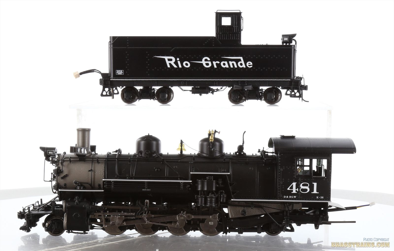 On3 Brass Hybrid Model - PSC / MMI D&RGW DC1109-9 Rio Grande K