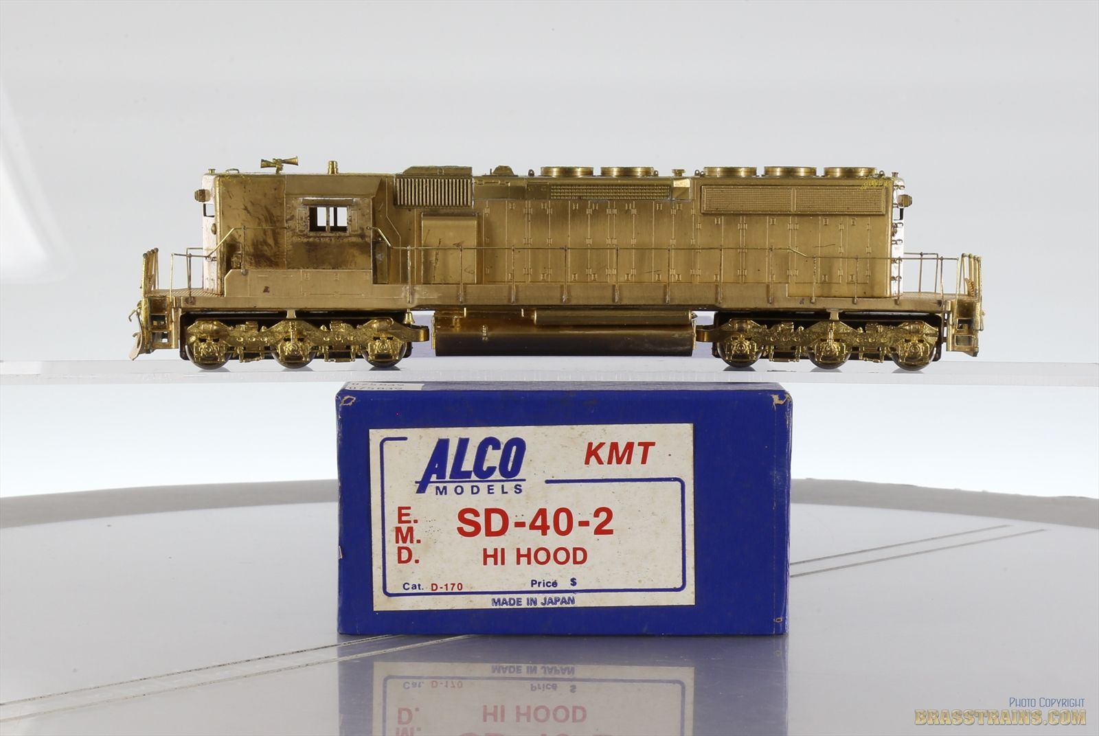 クマタ貿易(ALCO)HOゲージ　EMD　SD-40-2   未塗装完成品 HO Scale Brass Model Train - ALCO D-170 SD-40-2 Hi Hood