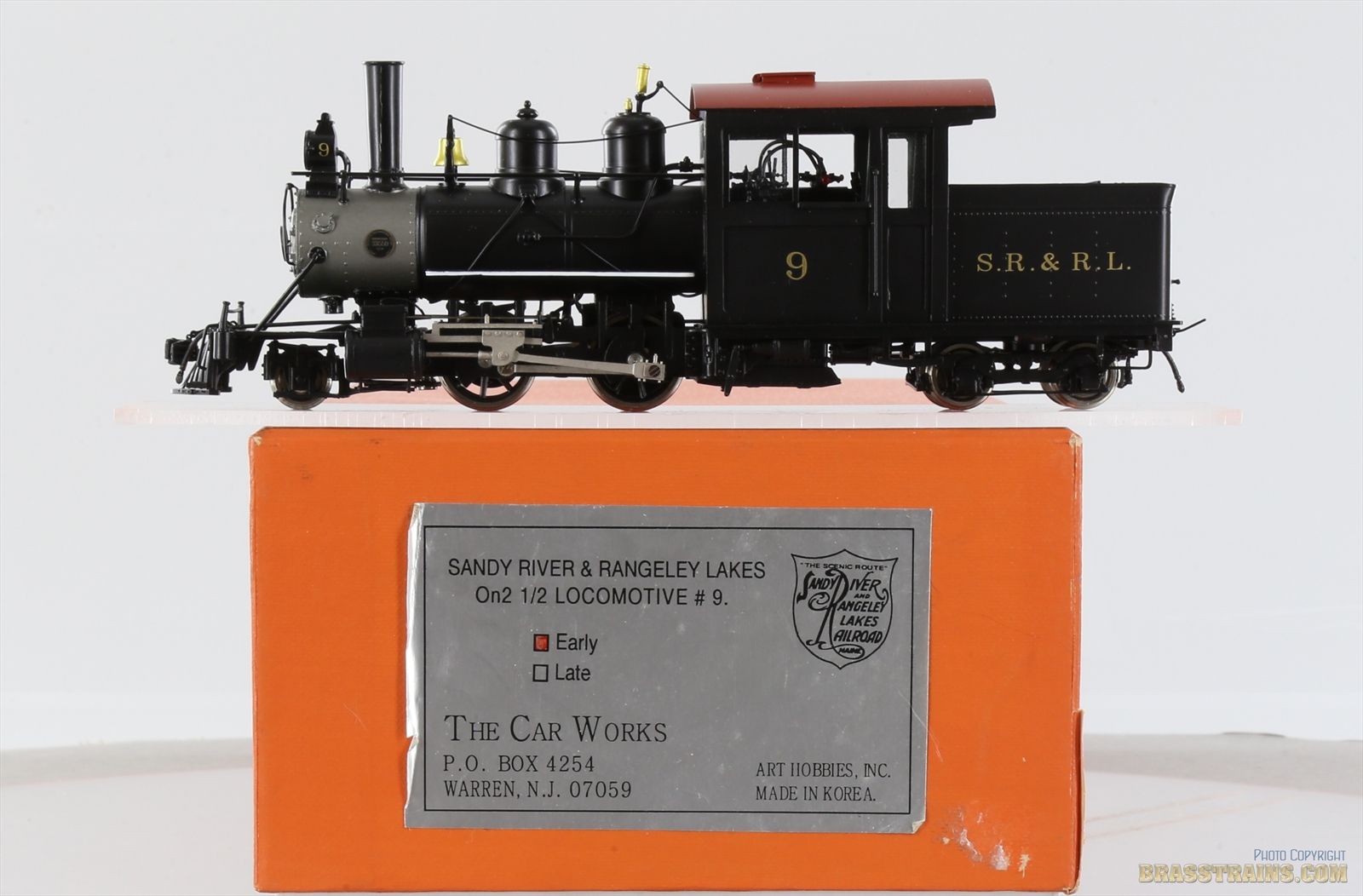 On2-1/2 Brass Model - Car Works SR&RL Sandy River &amp