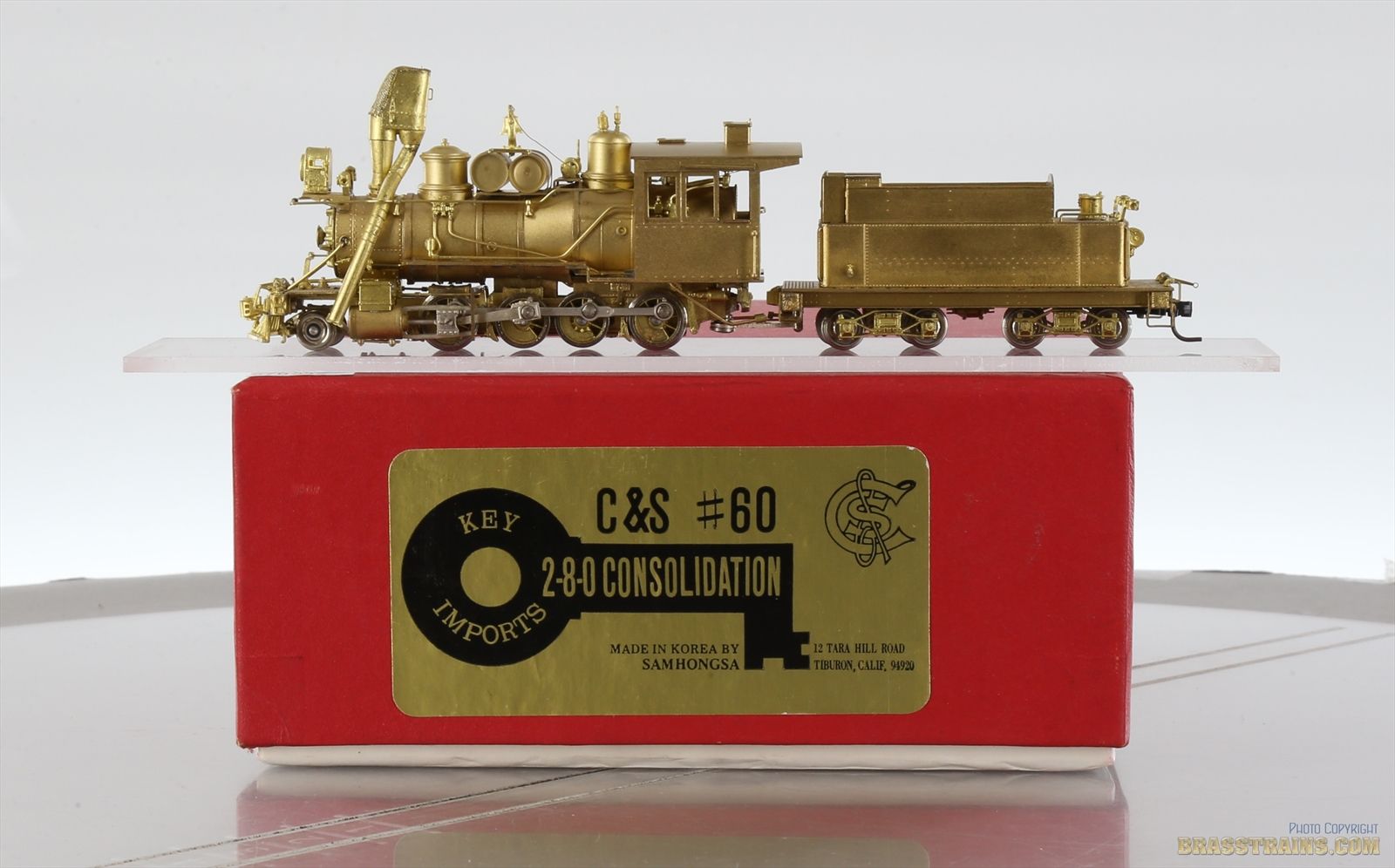 HOn3 Brass Model - Key C&S Colorado & Southern 2-8-0