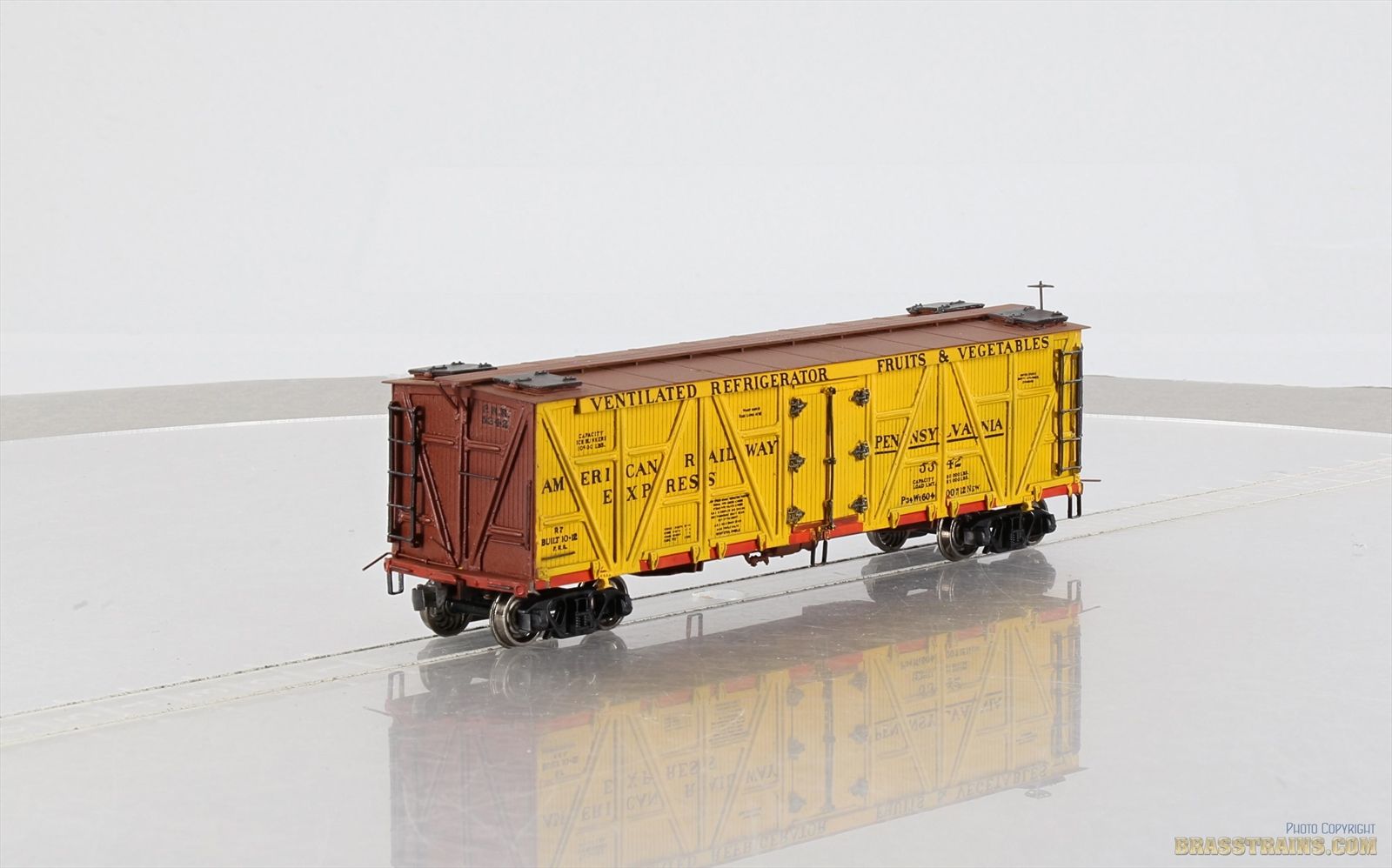 Prr R7 HO Brass Model - PSC 15700-1 PRR Pennsylvania R7 Composite Reefer #5342 ...