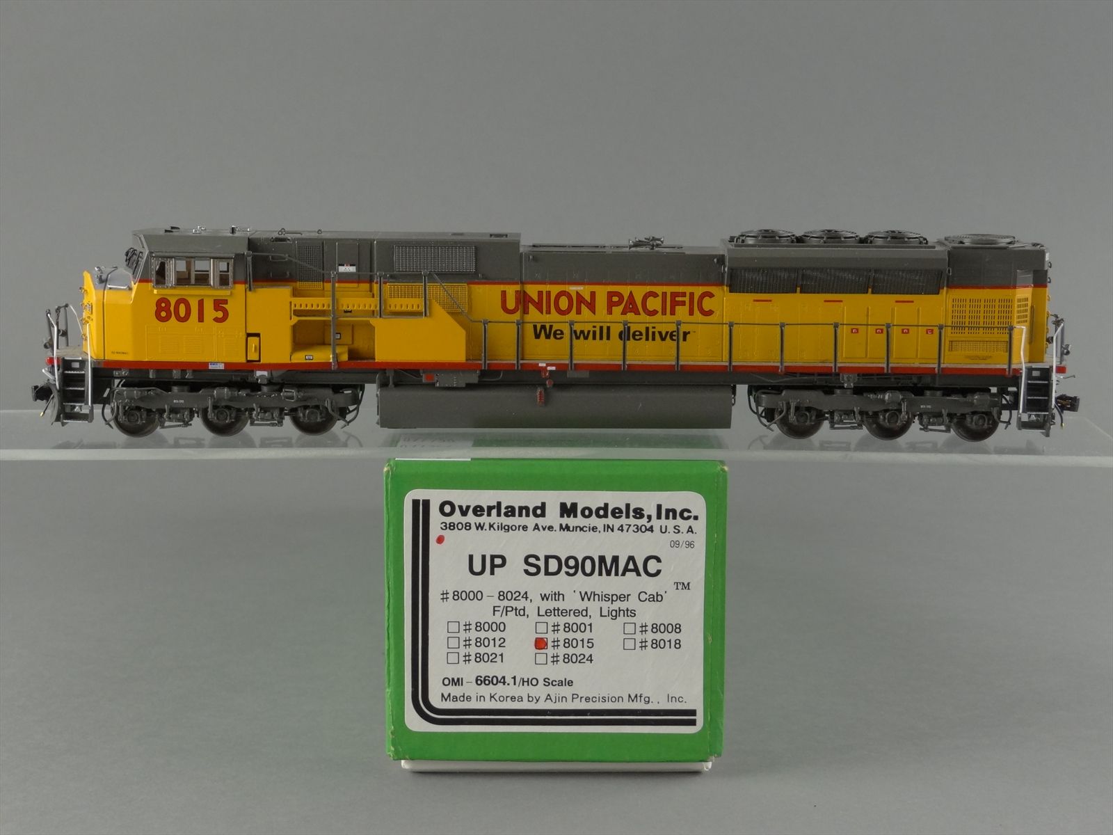 HO Brass Model - OMI 6604.1 UP Union Pacific SD90MAC #8015 Whisper