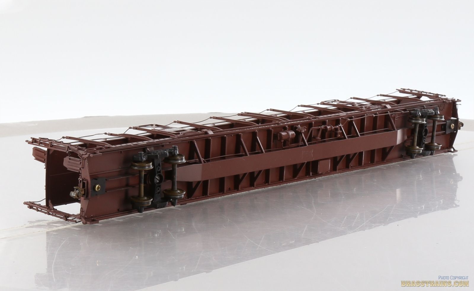 Ho Opentable Auto Racks HO Brass Model - OMI 3125 Bi-Level Open Auto Rack NIFX #9066 - Custom