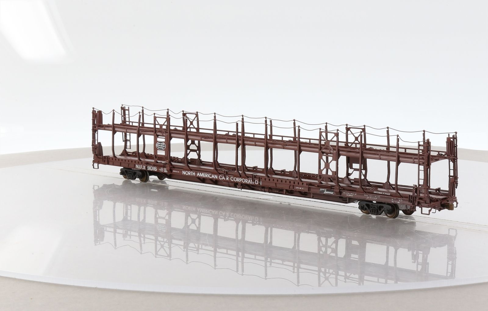Ho Opentable Auto Racks HO Brass Model - OMI 3125 Bi-Level Open Auto Rack NIFX #9066 - Custom