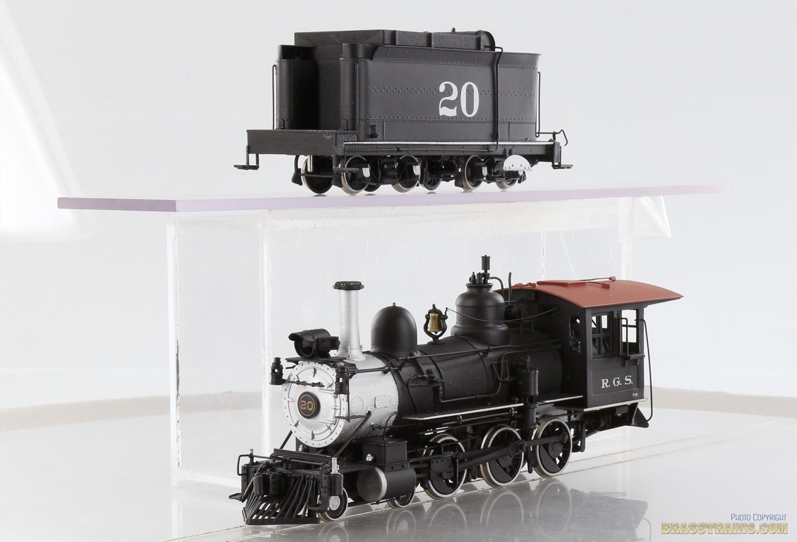 On3 Brass Model - Sunset RGS Rio Grande Southern 4-6-0 #20 - Custom