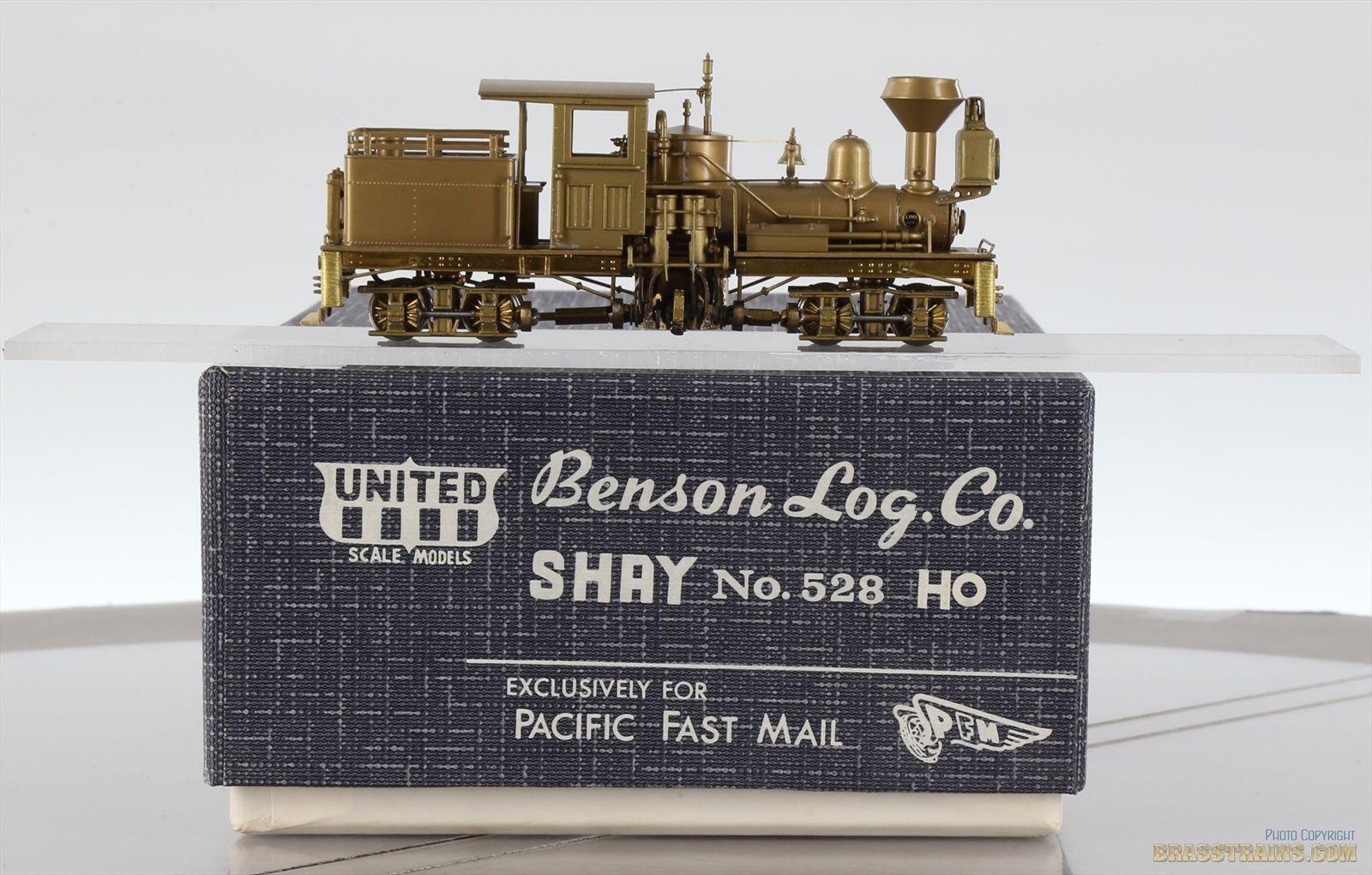 HOn3 Brass Model - PFM Benson Log Co. 2-Truck T-Boiler Shay #528