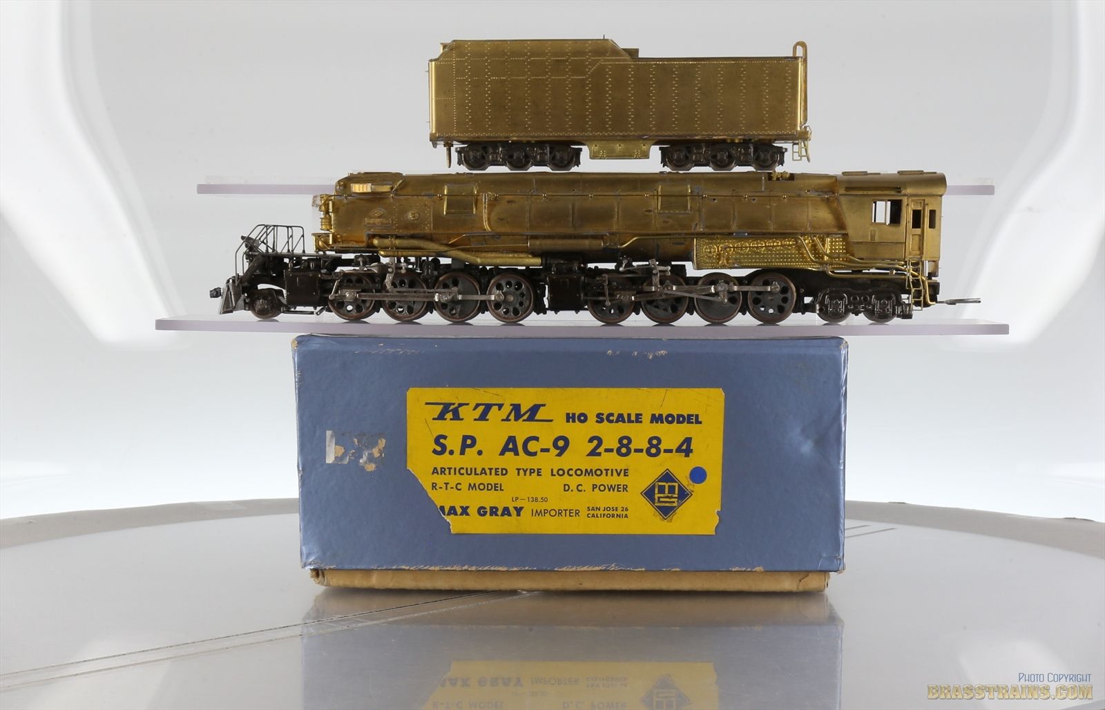 KTMカツミ Southern PacificAC-6 4-8-8-2 鉄道模型 HO Brass Model - Max Gray KTM SP Southern Pacific 2-8-8-4 AC-9