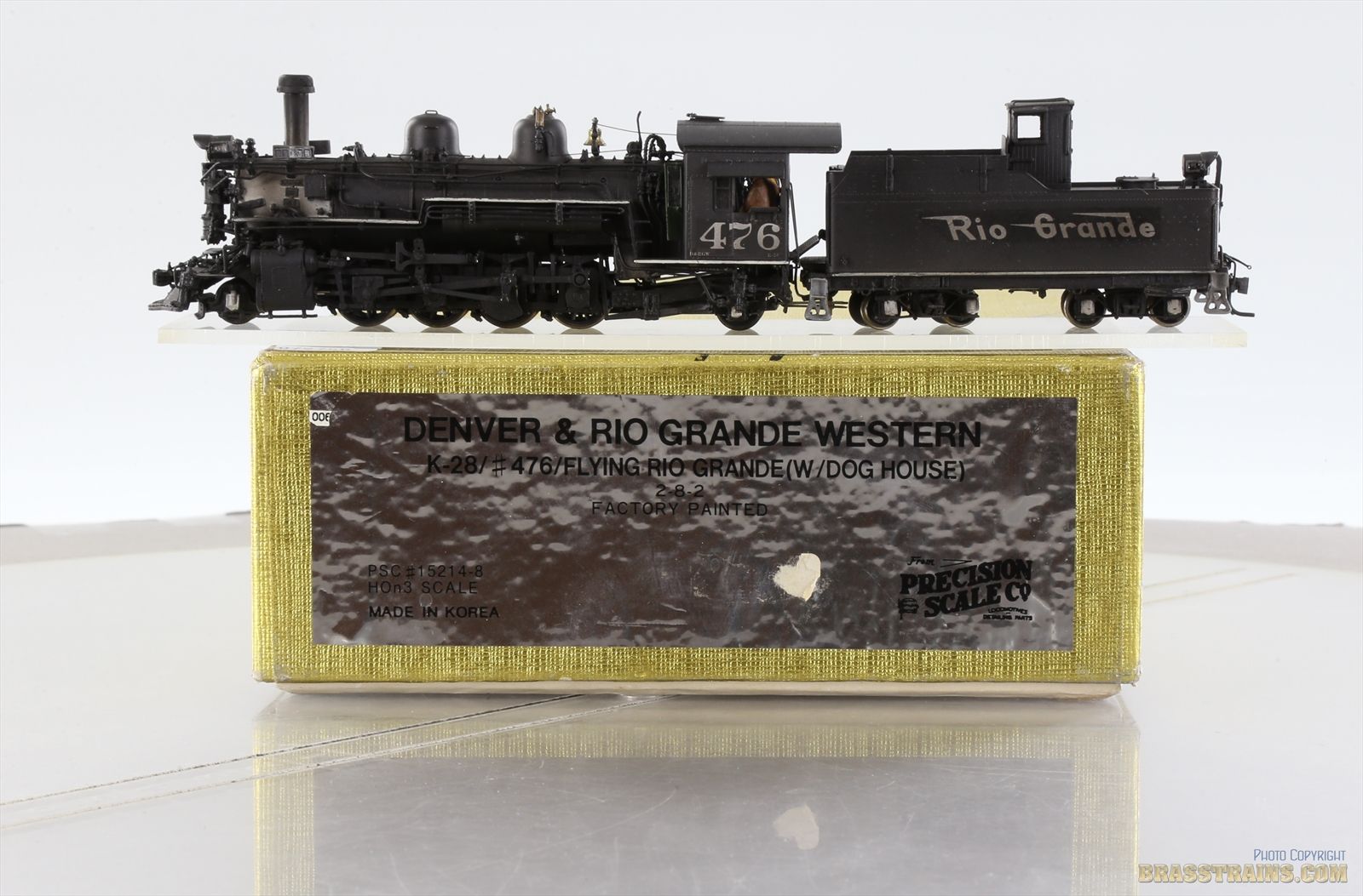 HOn3 Brass Model - PSC 15214-7 D&RGW Rio Grande K-28 2-8